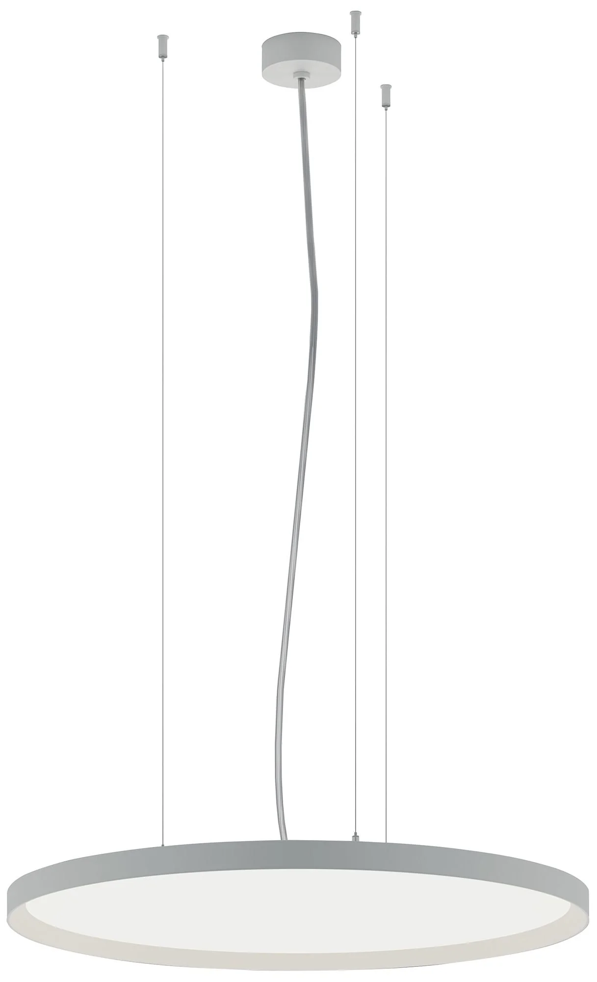 Bina 24" Round Direct/Indirect Light White Pendant - Image 1
