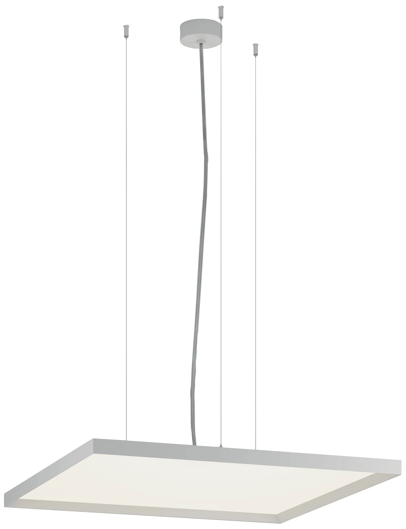 Bina - Square Pendant - Direct-Indirect Light - 32" - White Finish - Image 1