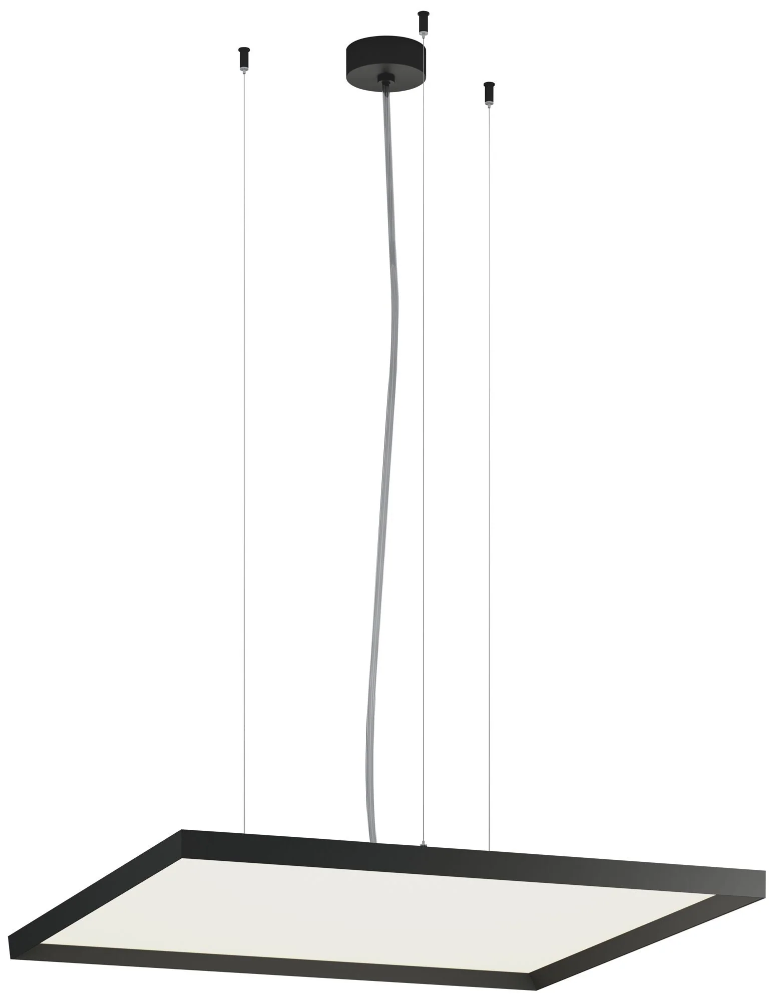 Bina - Square Pendant - Direct Light - 32" - Black Finish - Image 1