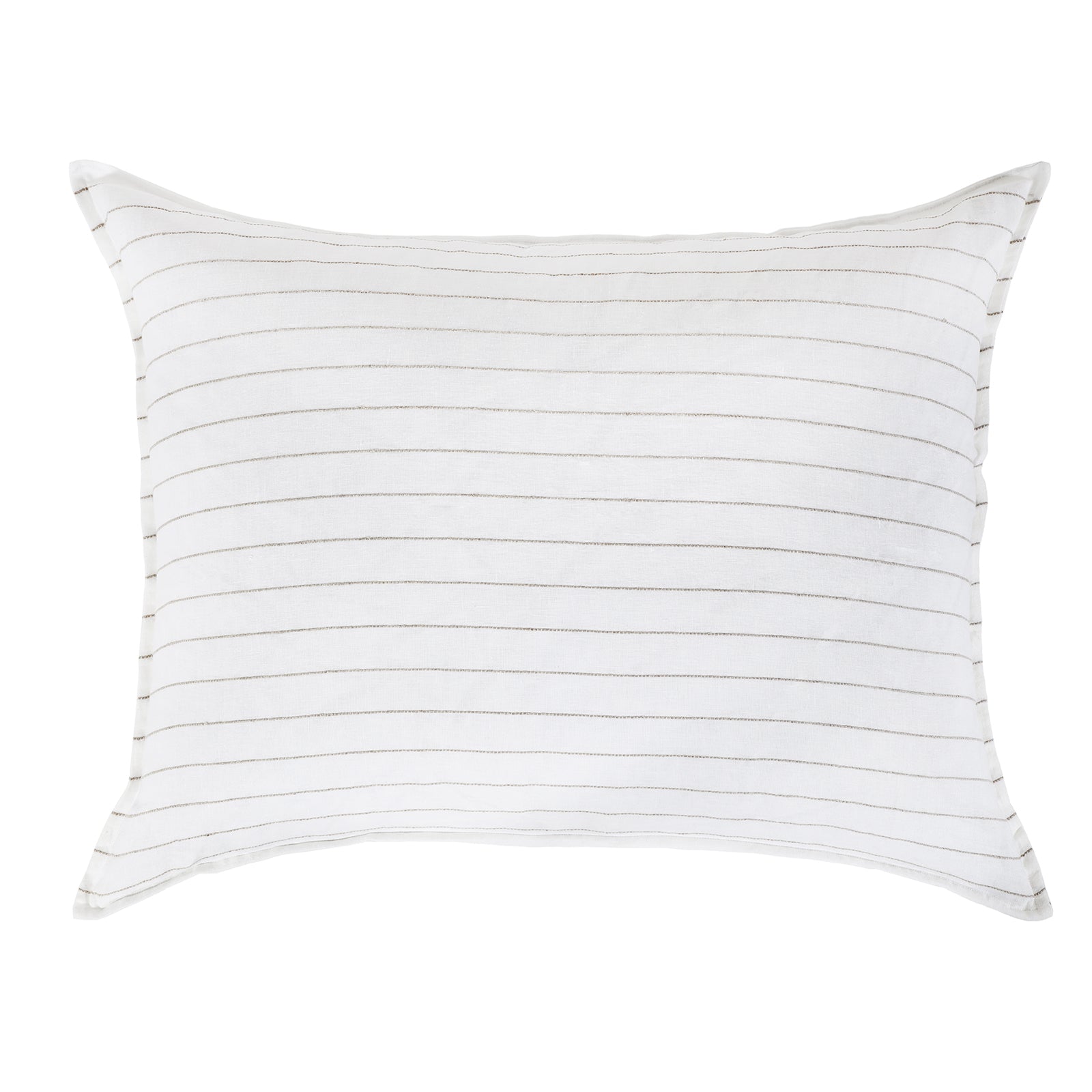 Pom Pom at Home Blake White  & Natural Striped Linen Duvet Cover and Shams ~ Available In Queen and King Sizes - Image 3