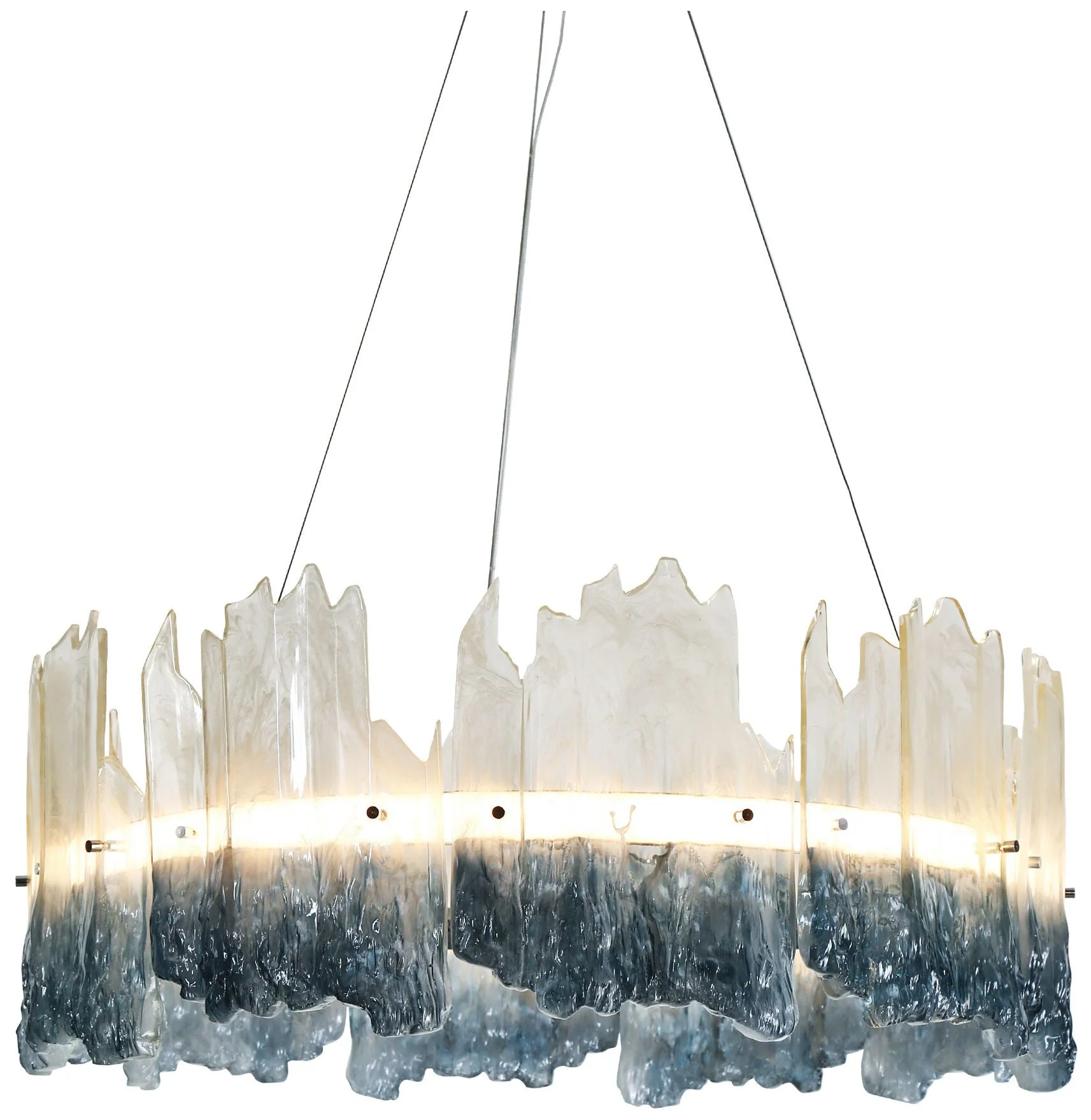 Bluflan 1-Light LED Resin Drum Chandelier - Image 1