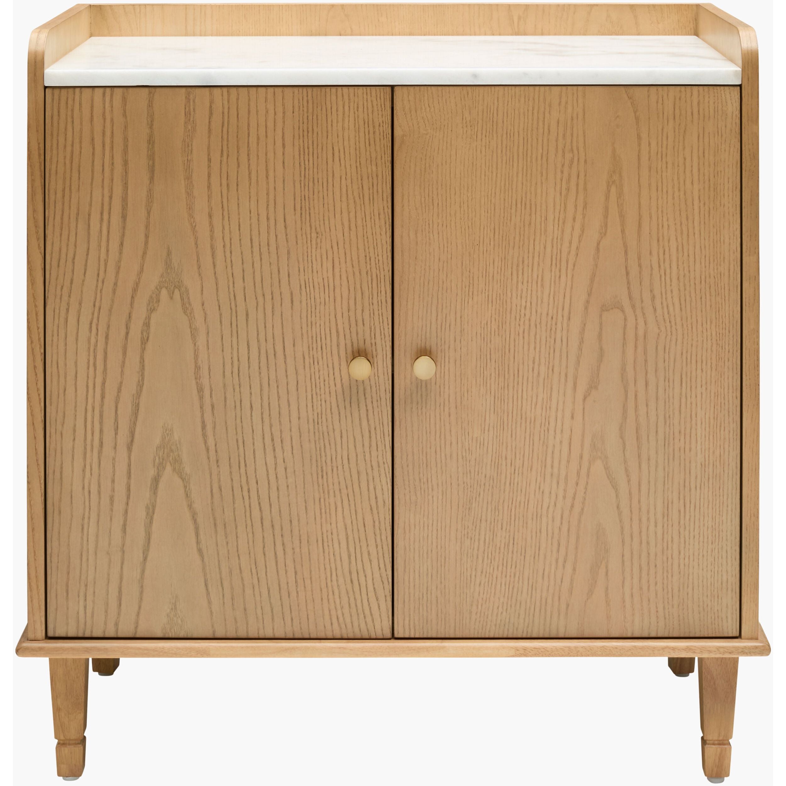 Becki Owens x LIVABLISS Arista 2-Door Marble Topped Cabinet - Image 3