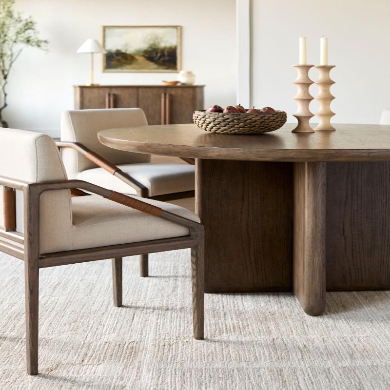 Becki Owens x SURYA Atra Wood Dining Table