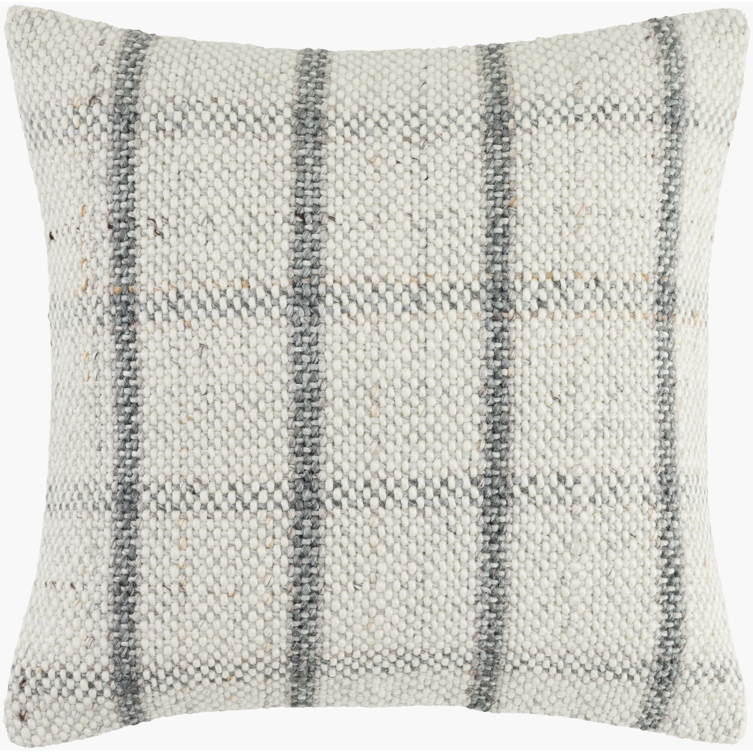 Becki Owens x LIVABLISS Amaya Pillow in Dove Gray Plaid - Image 2