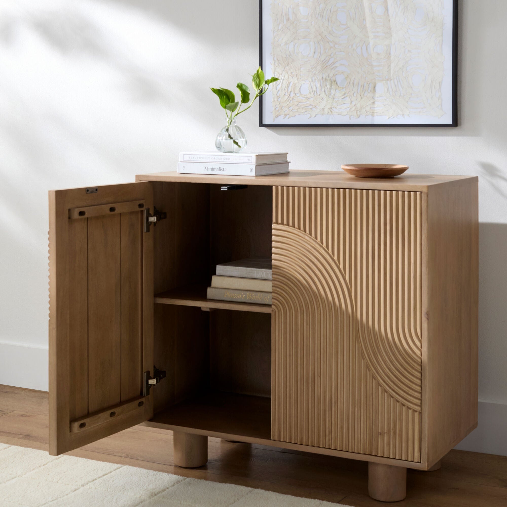 Becki Owens x LIVABLISS Ceilo Wood Cabinet in Brown Mango Wood - Image 2