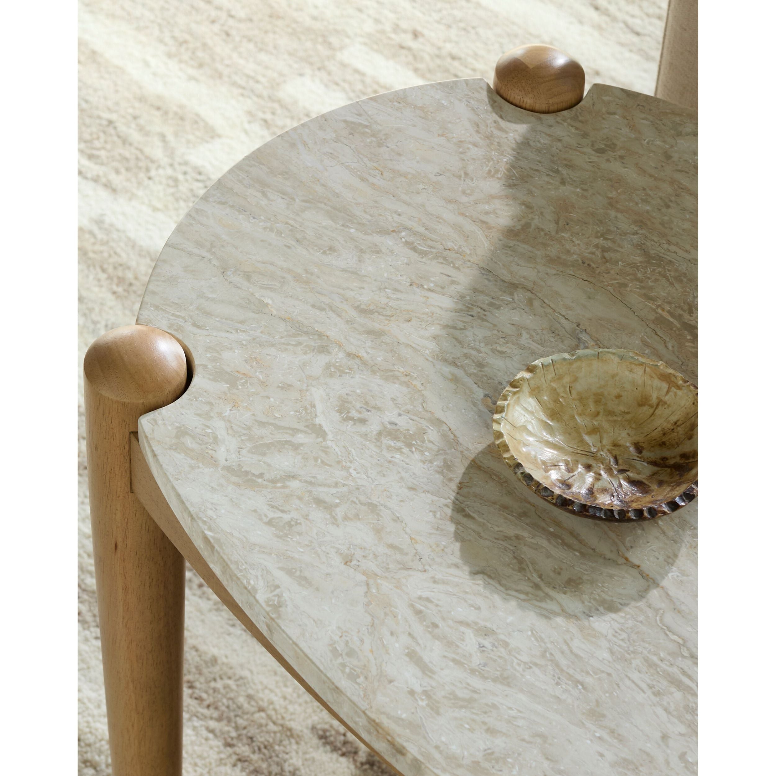 Becki Owens x LIVABLISS Coronado Marble Topped End Table - Image 2