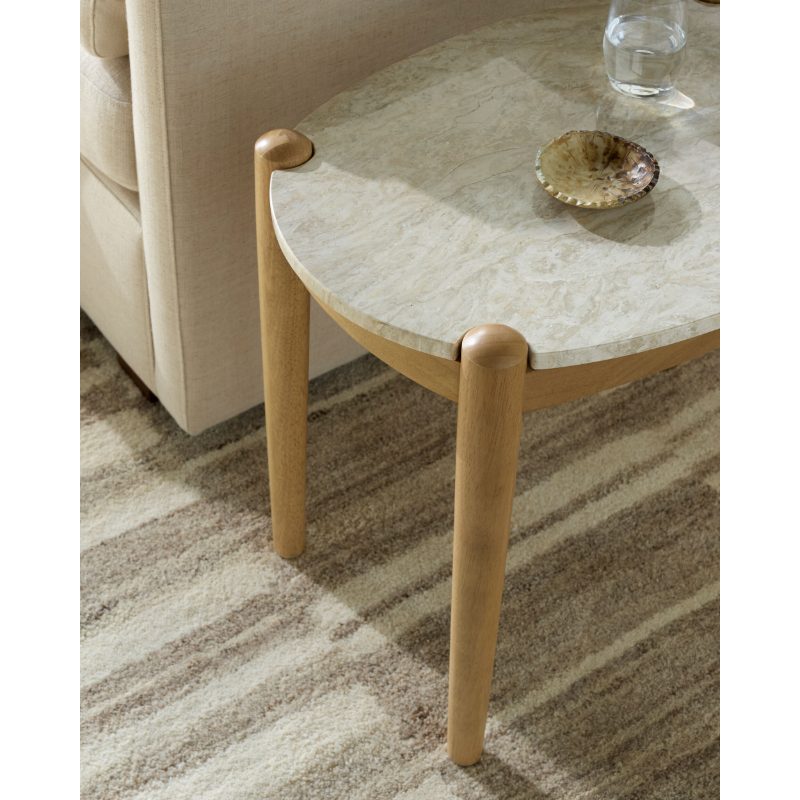 Becki Owens x LIVABLISS Coronado Marble Topped End Table