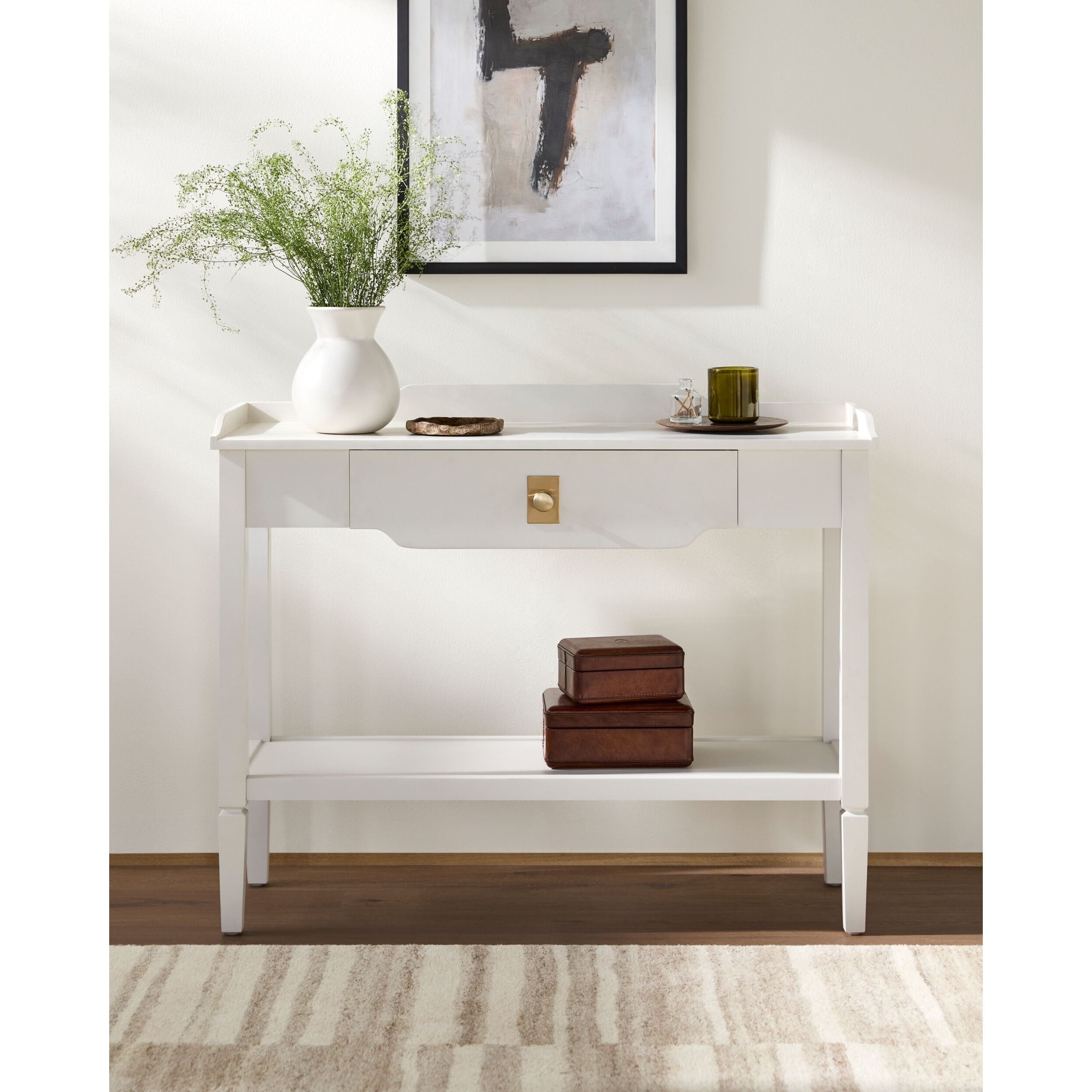 Becki Owens x LIVABLISS Doheny Console Table in White - Image 2