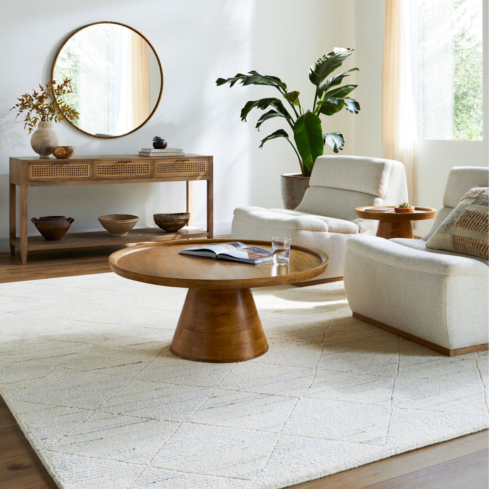Becki Owens x SURYA Gina Handmade Wool Blend Rug - Image 1