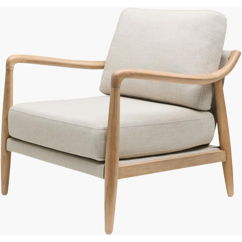 Becki Owens x SURYA Gaviota Accent Chair in Beige - Image 2
