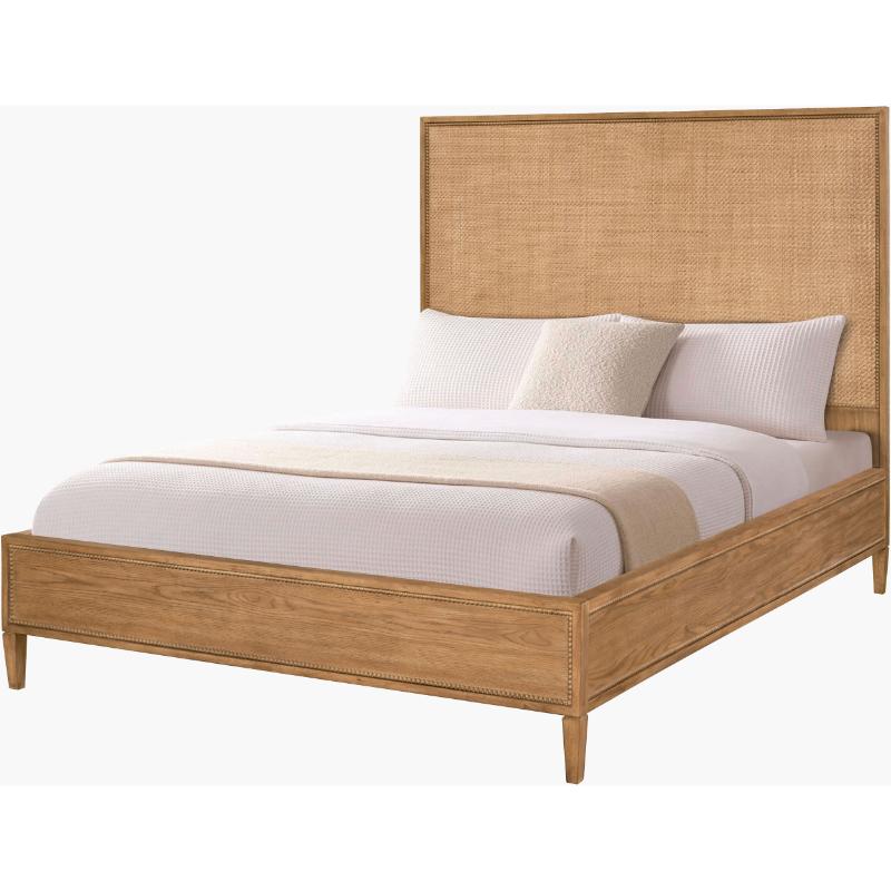 Becki Owens x SURYA Hermosa Wood and Rattan Bed