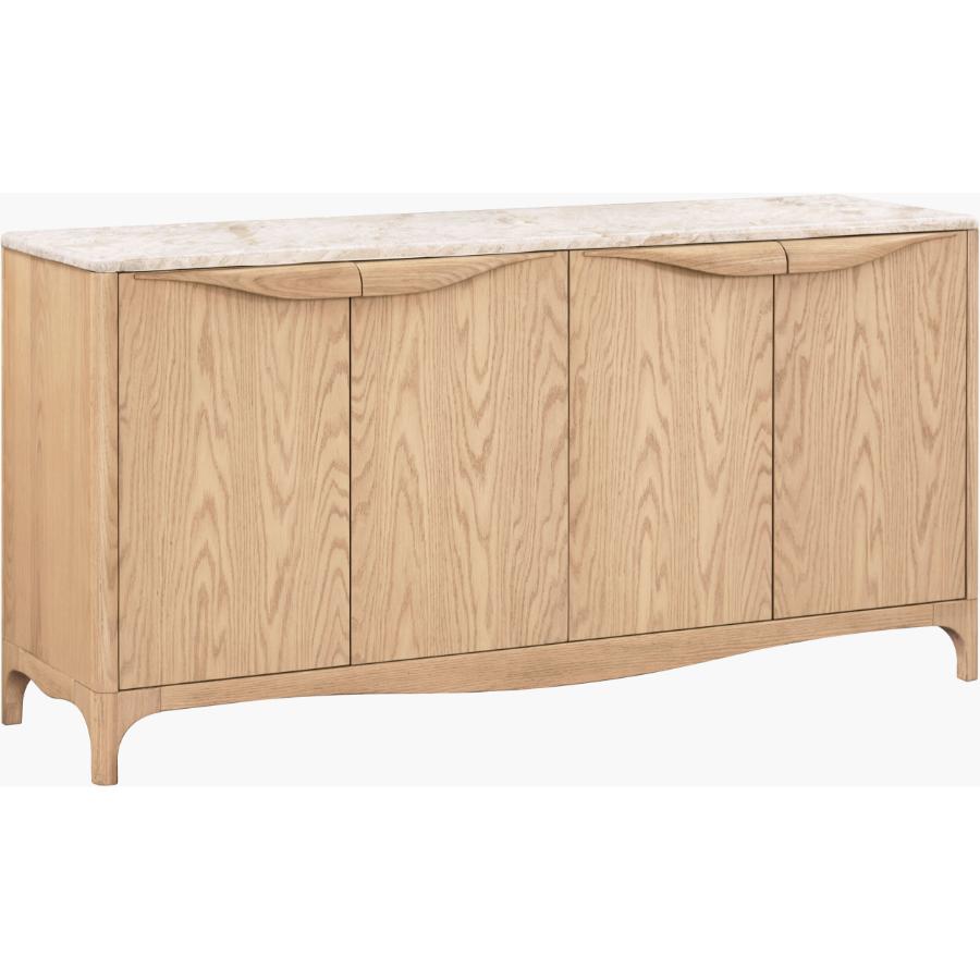 Becki Owens x SURYA Mollie Marble Topped Sideboard - Image 2