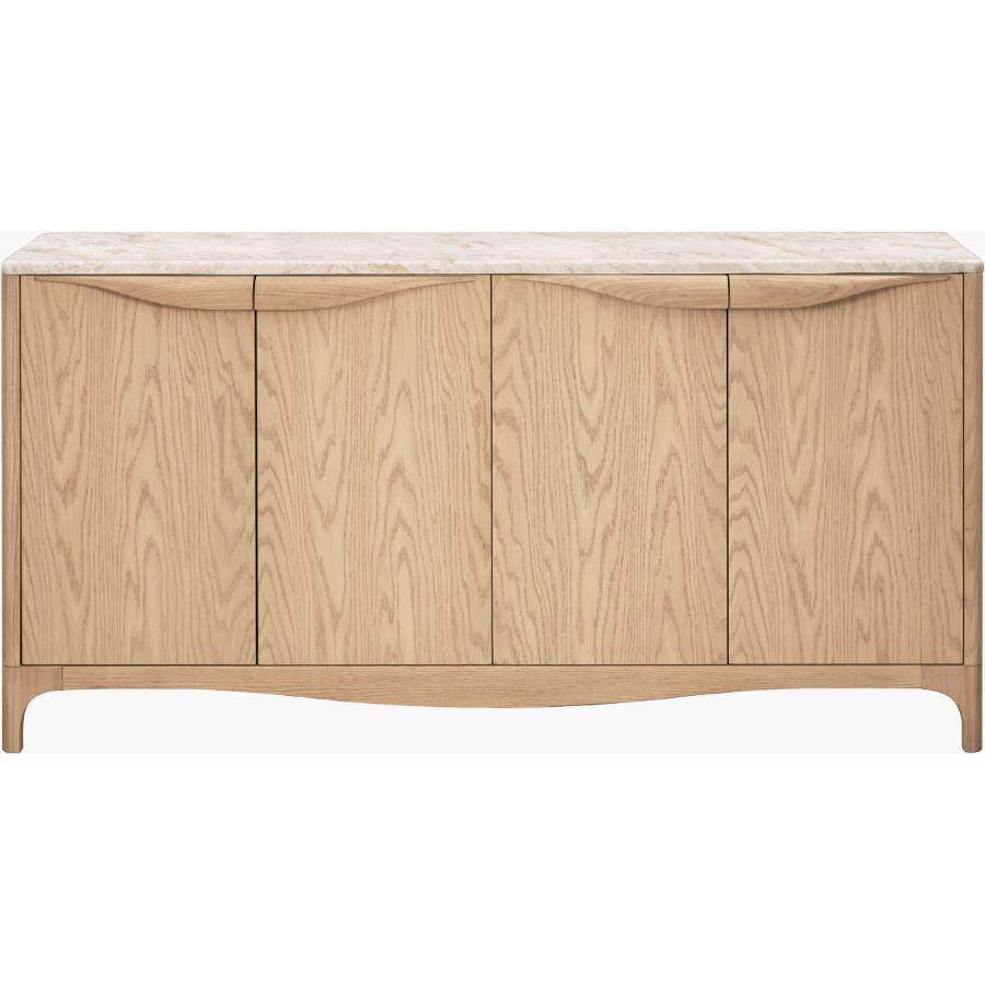 Becki Owens x SURYA Mollie Marble Topped Sideboard - Image 3