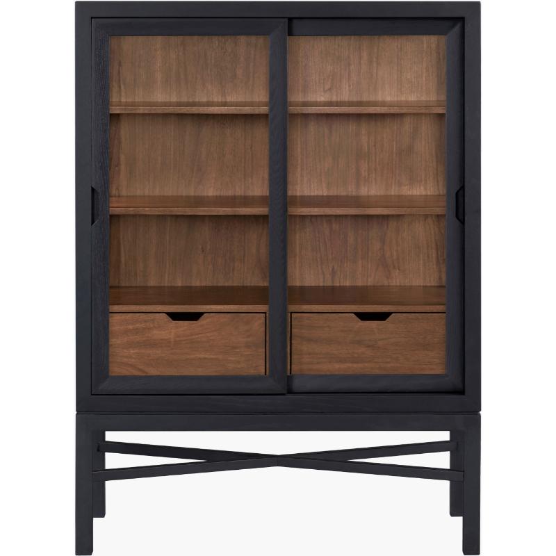 Becki Owens x SURYA Modern Marin Bookcase in Black Stained Oak - Image 2