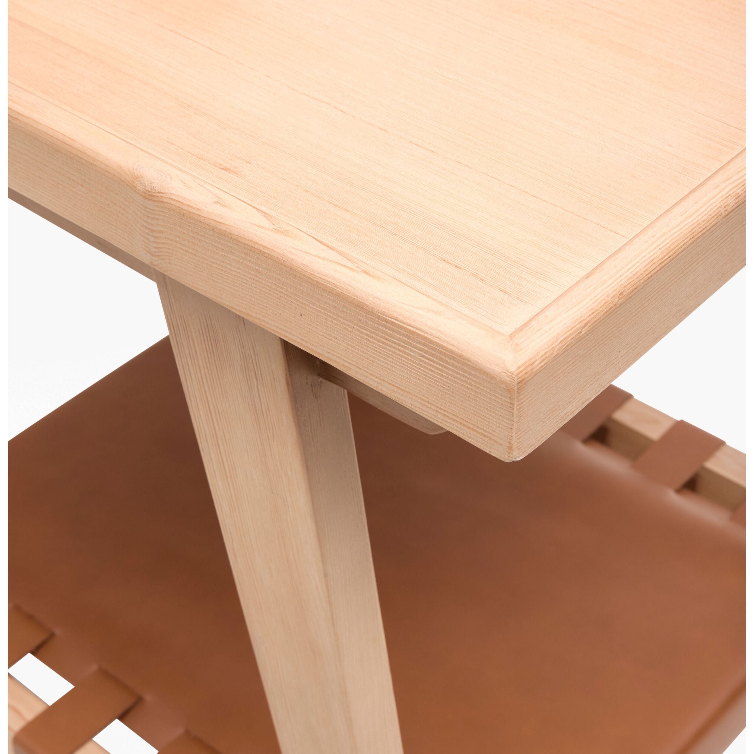 Becki Owens x SURYA Taft Hemlock Wood and Leather End Table - Image 3