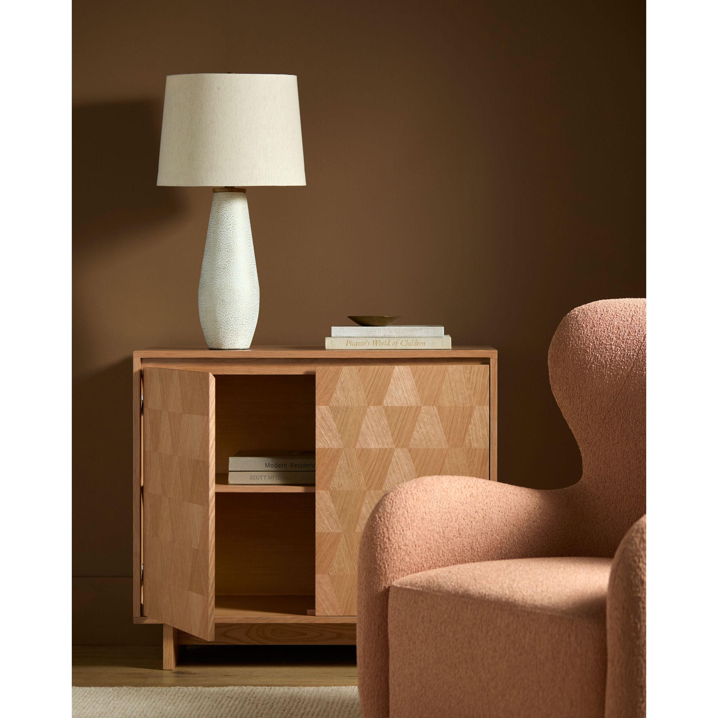 Becki Owens x LIVABLISS Ventana Wood Cabinet in Brown Oak - Image 2