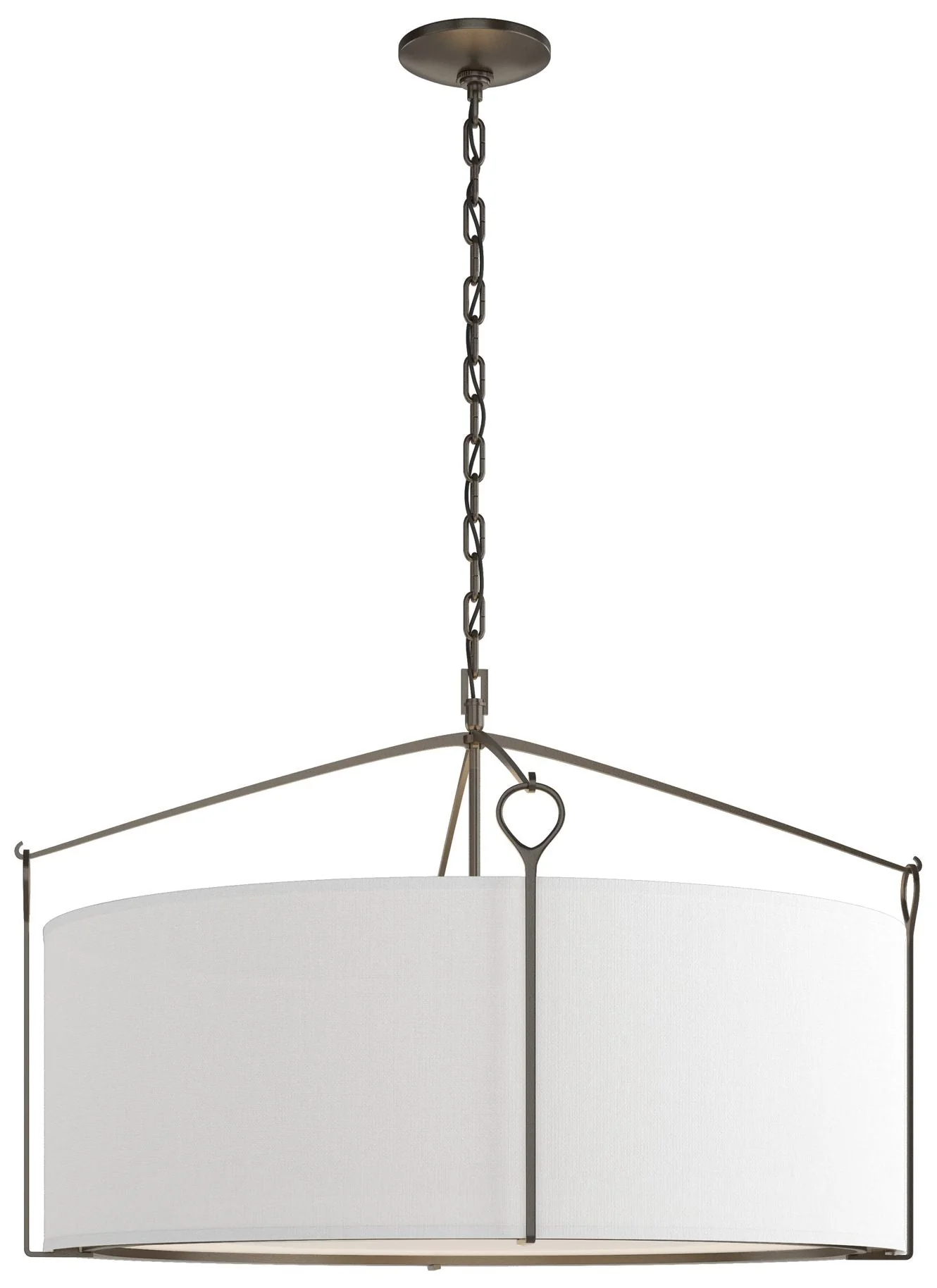 Bow Large Pendant - Oil Rubbed Bronze - Anna Shade - Image 1