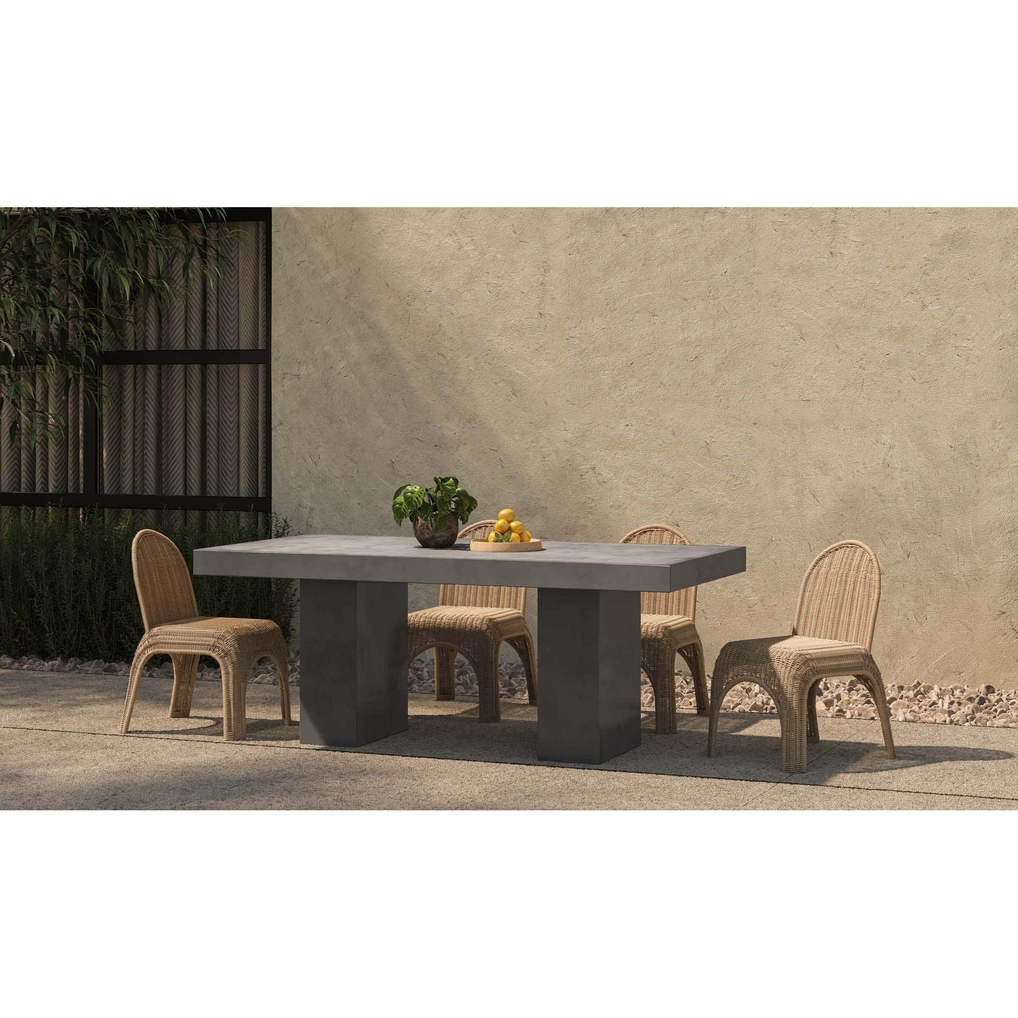 Moe's Home Antonius Outdoor Dining Table Grey - Image 3