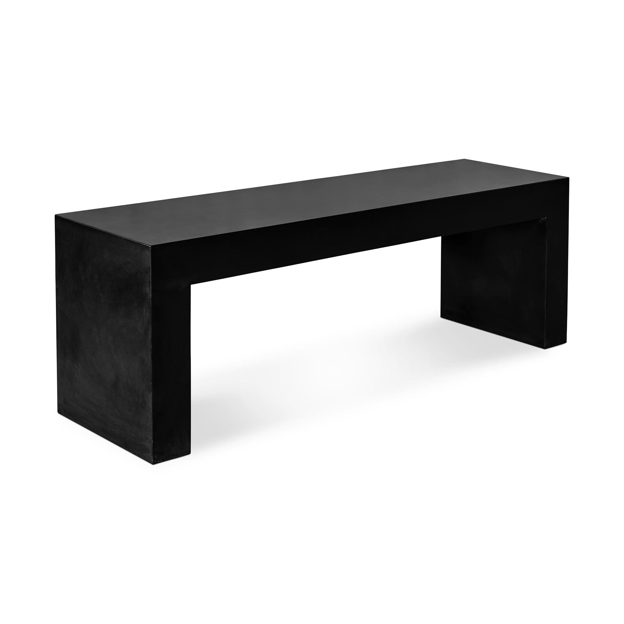Moe's Home Lazarus Outdoor Bench Black - Image 3