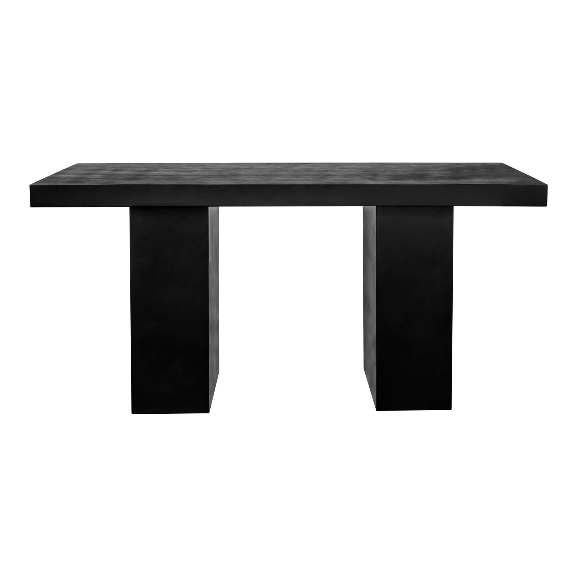 Moe's Home Aurelius 2 Outdoor Dining Table Black - Image 1