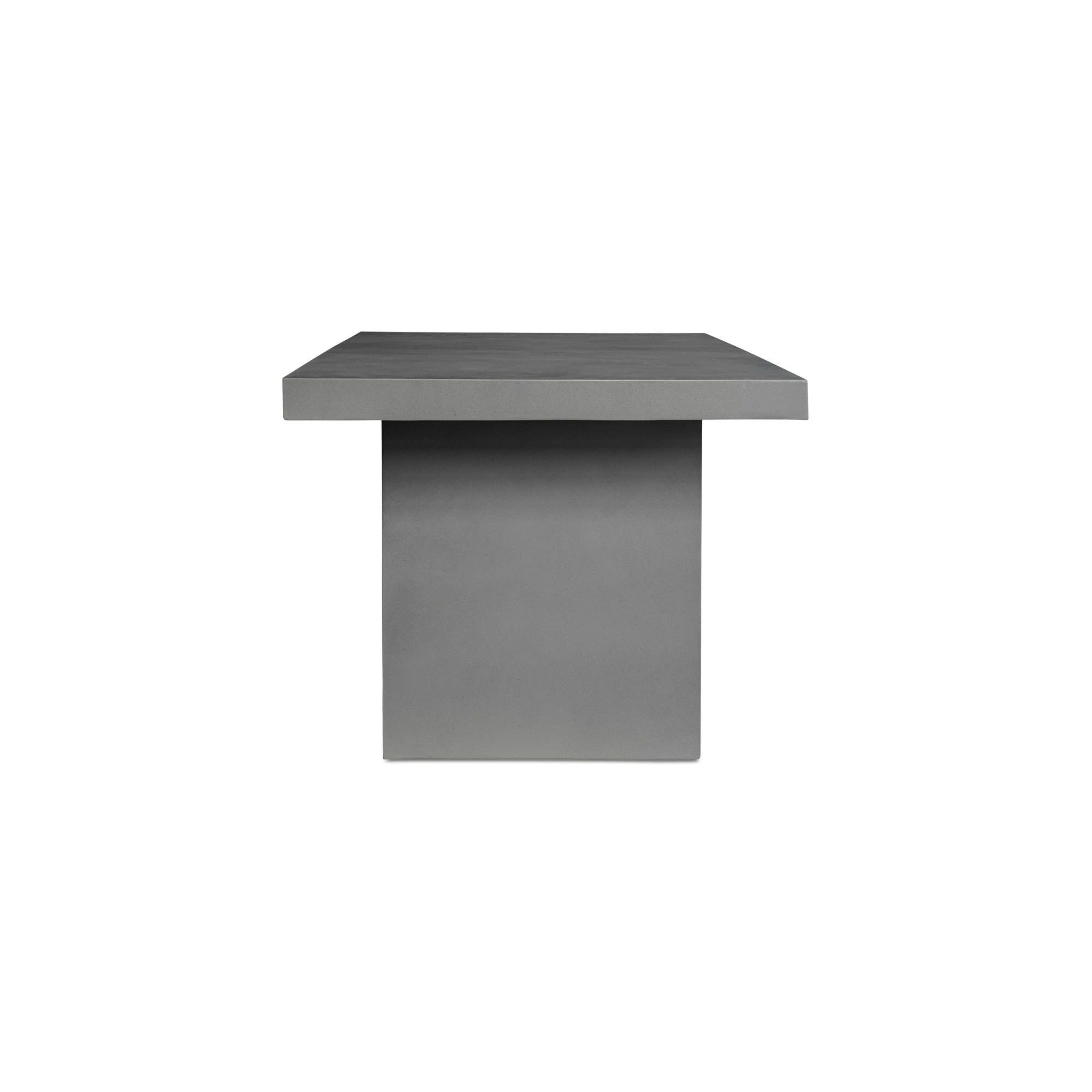 Moe's Home Aurelius 2 Outdoor Dining Table Grey - Image 3