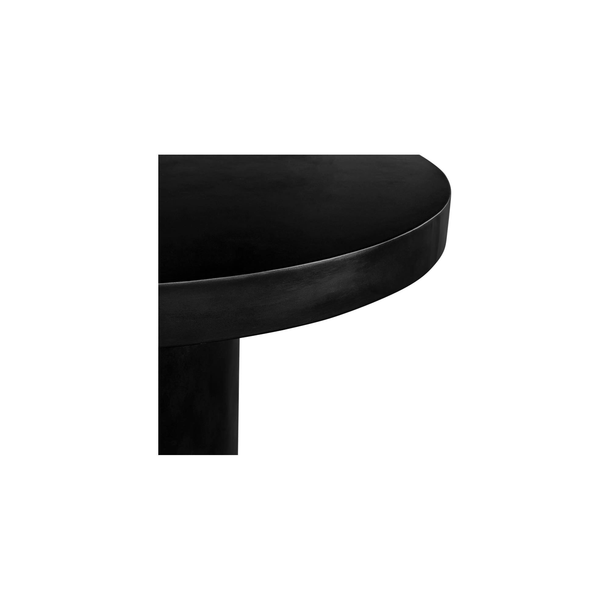 Moe's Home Cassius Round Outdoor Dining Table Black - Image 3
