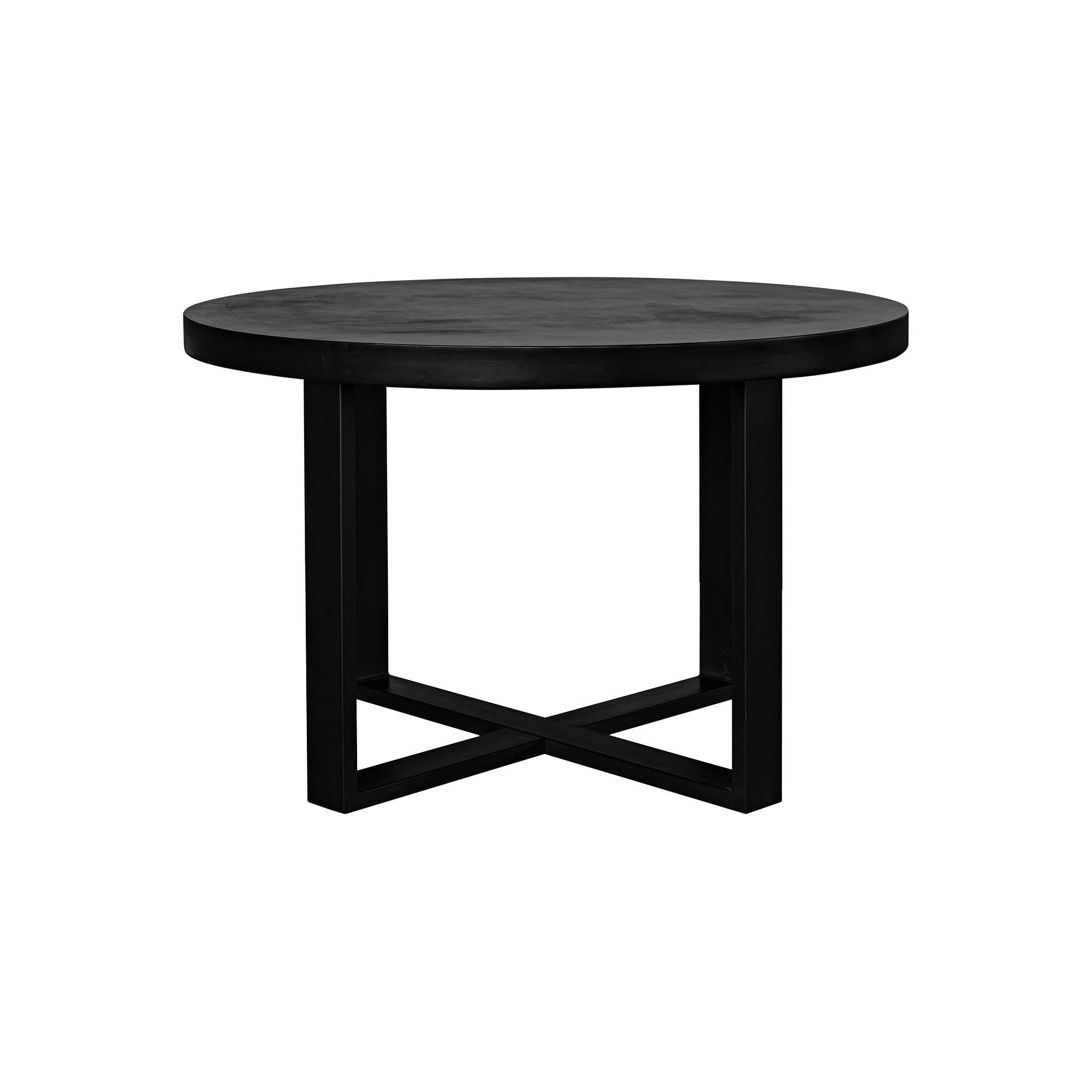 Moe's Home Jedrik Round Outdoor Dining Table Black - Image 1
