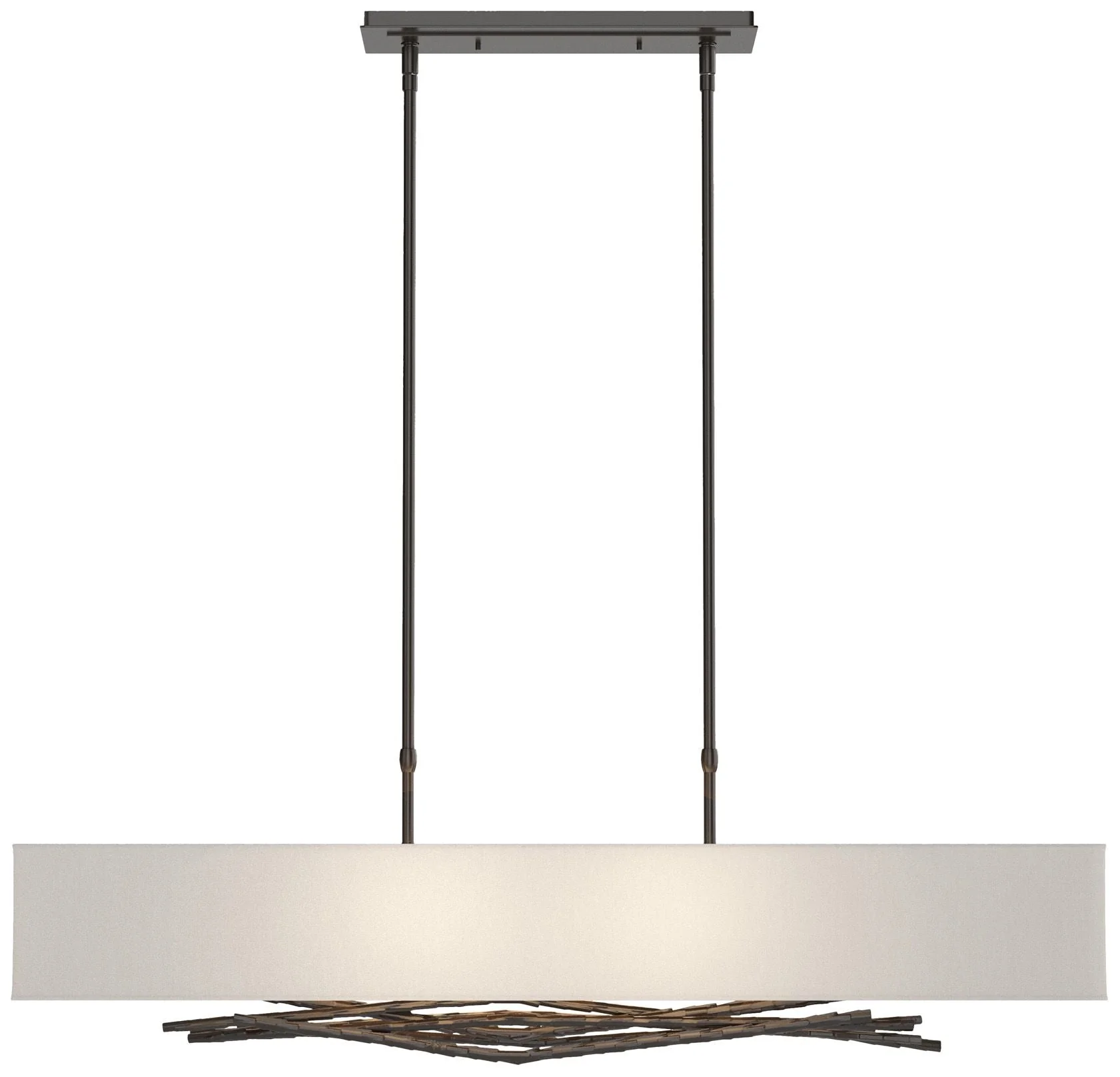 Brindille Pendant - Oil Rubbed Bronze - Anna Shade - Image 1
