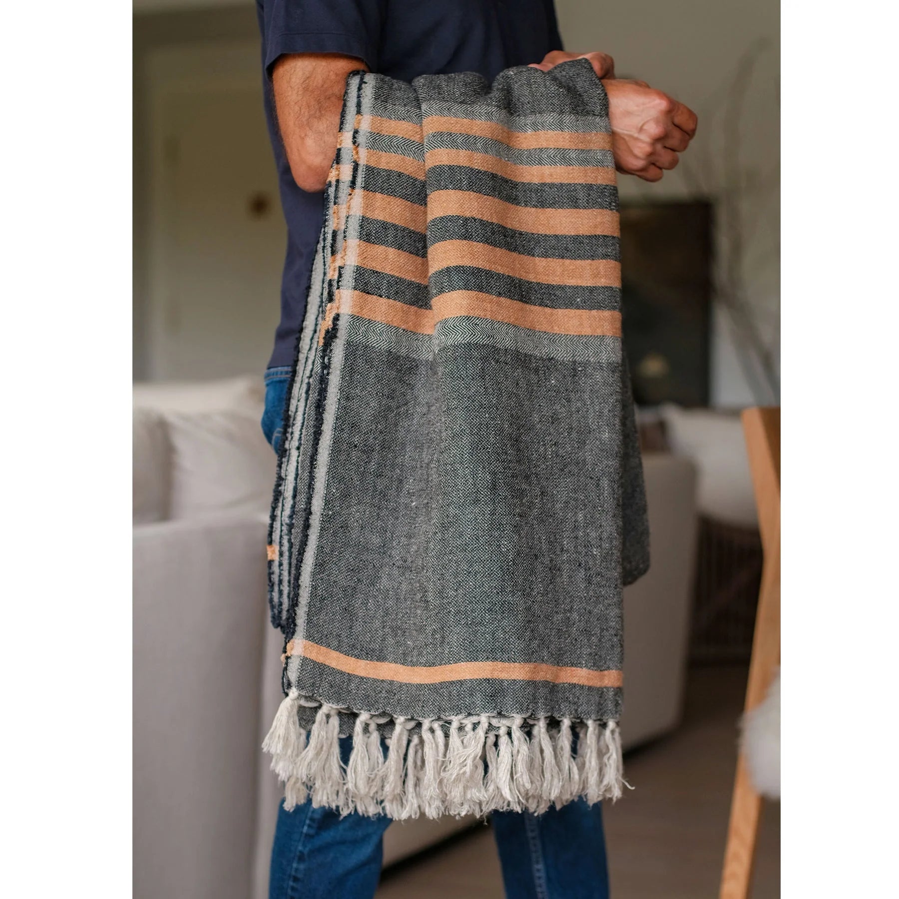 Pom Pom at Home Bruno Oversized Throw ~ 60" x 90" - Image 2