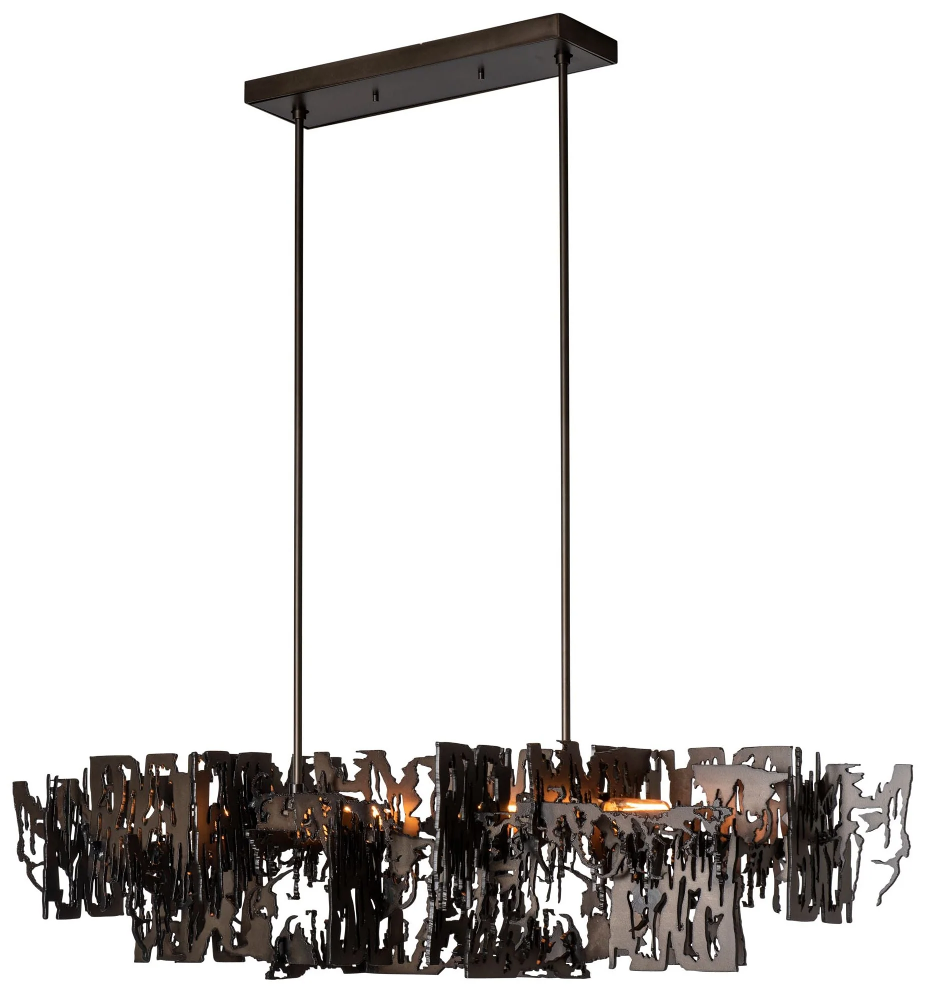 Brutus 43.2" Wide Dark Smoke Pendant - Image 1
