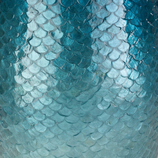 Surya Blue Ocean Modern Mother of Pearl Shell Round Accent Side Table BUO-001 - Image 3