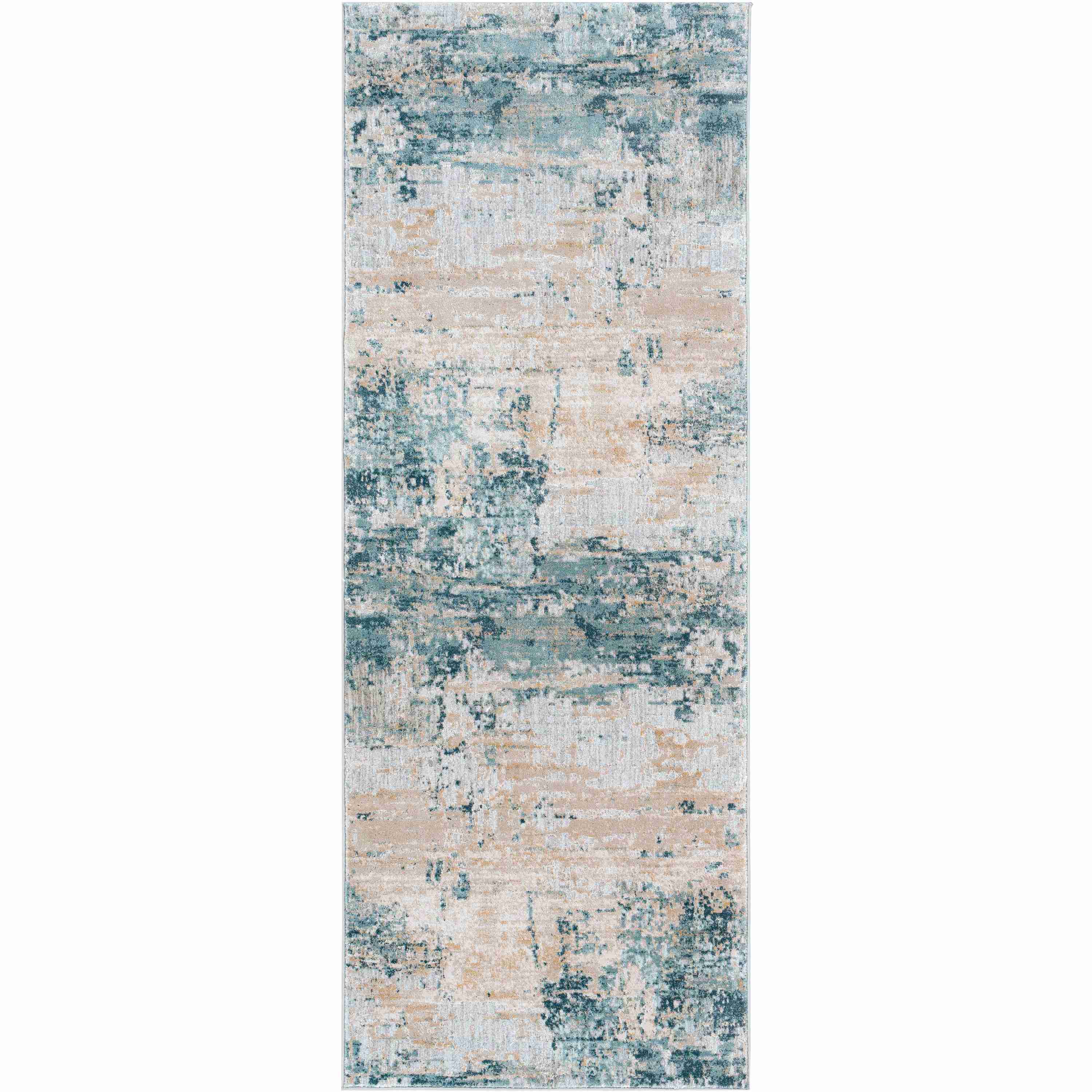 Surya Rugs Brunswick Collection Dusty Sage, Light Gray, Olive, Pale Blue, Taupe, Teal, White & Navy Area Rug BWK-2302 - Image 3