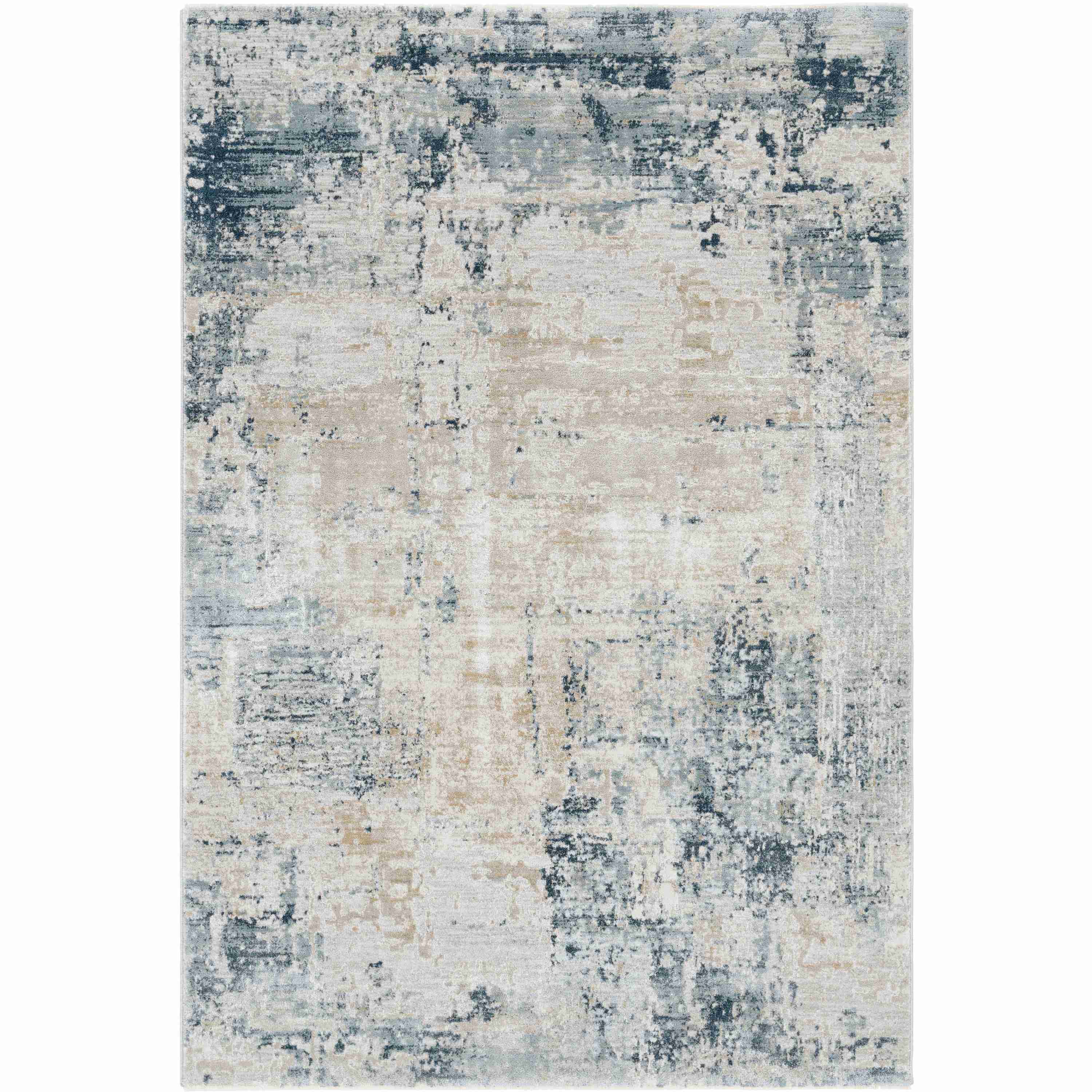 Surya Rugs Brunswick Collection Dusty Sage, Light Gray, Olive, Pale Blue, Taupe, Teal, White & Navy Area Rug BWK-2302 - Image 1