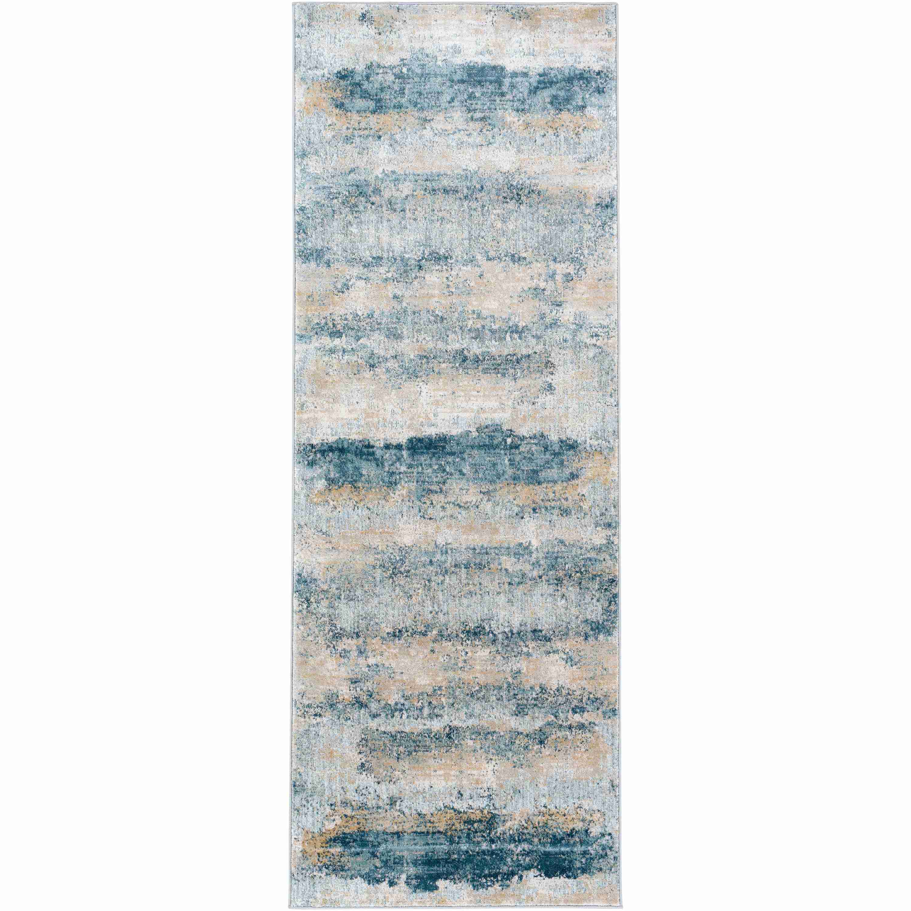 Surya Rugs Brunswick Collection Dusty Sage, Taupe, Light Grey, White, Pale Blue, Olive, Navy & Teal Area Rug BWK-2304 - Image 3