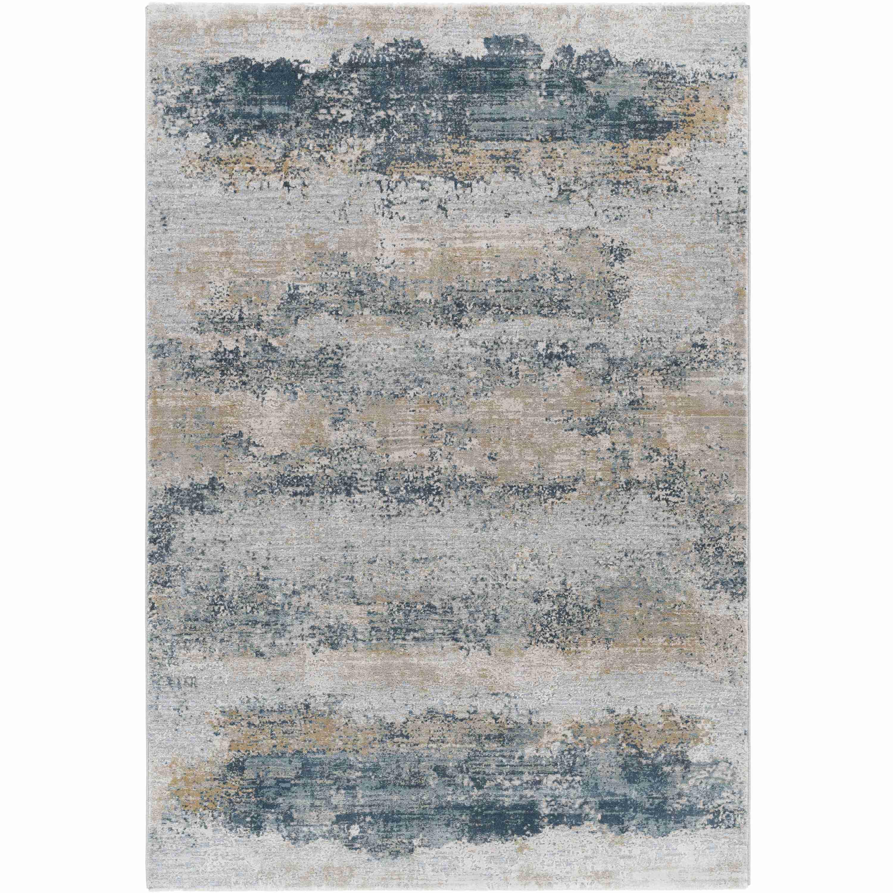 Surya Rugs Brunswick Collection Dusty Sage, Taupe, Light Grey, White, Pale Blue, Olive, Navy & Teal Area Rug BWK-2304 - Image 1