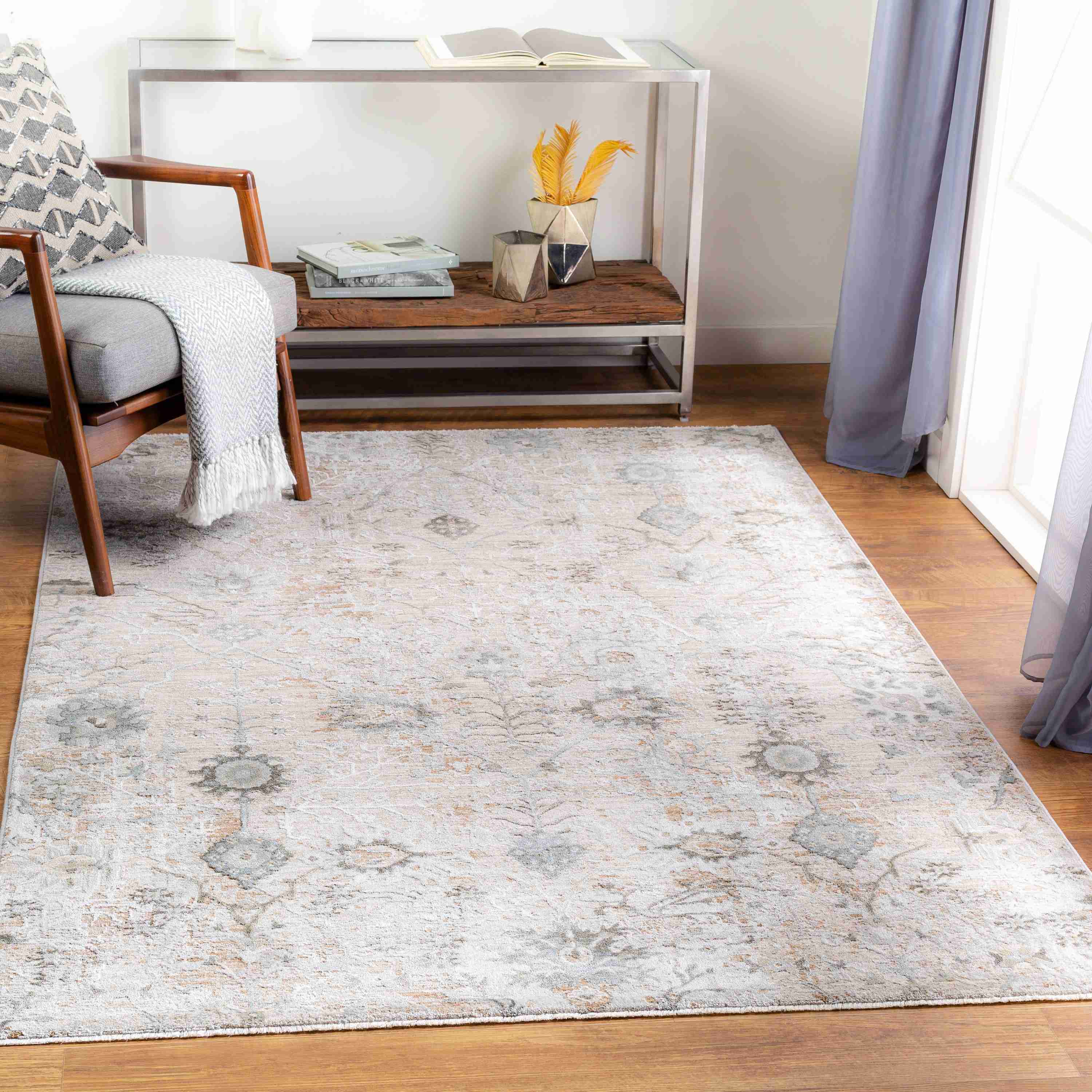 Surya Rugs Brunswick Collection Taupe, Light Beige, Olive, Gray & Deep Teal Area Rug BWK-2311 - Image 2