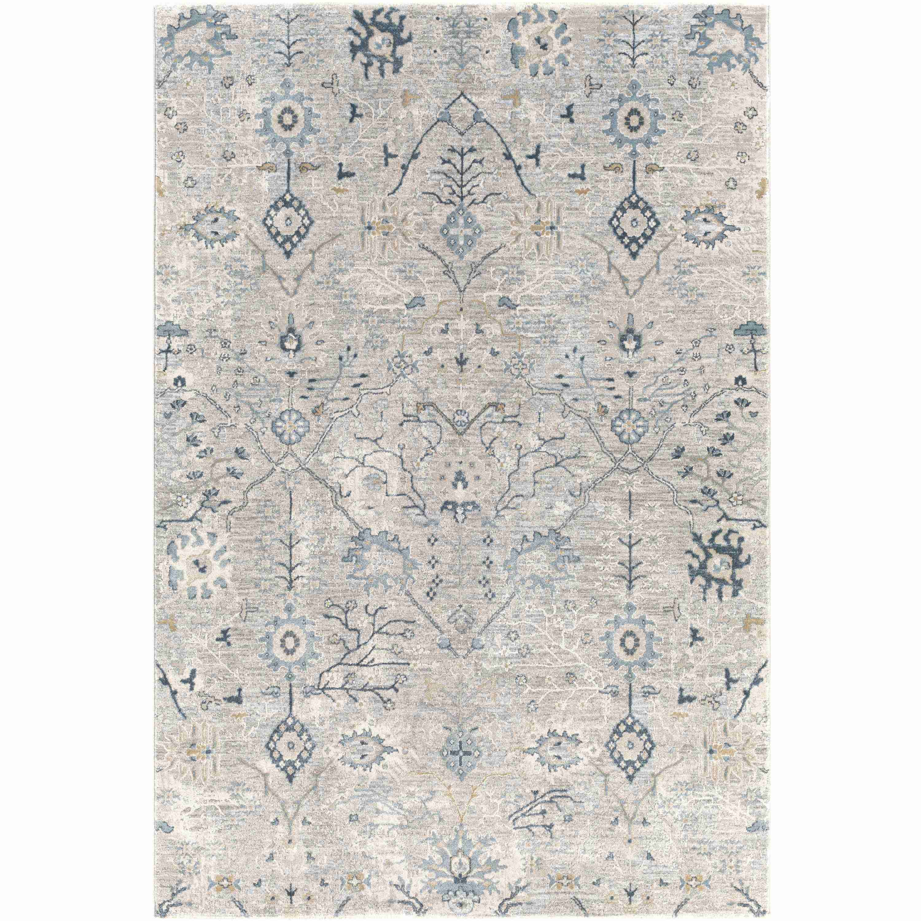 Surya Rugs Brunswick Collection Area Rug Dusty Sage, Light Beige, Taupe, Gray & Teal BWK-2316 - Image 1