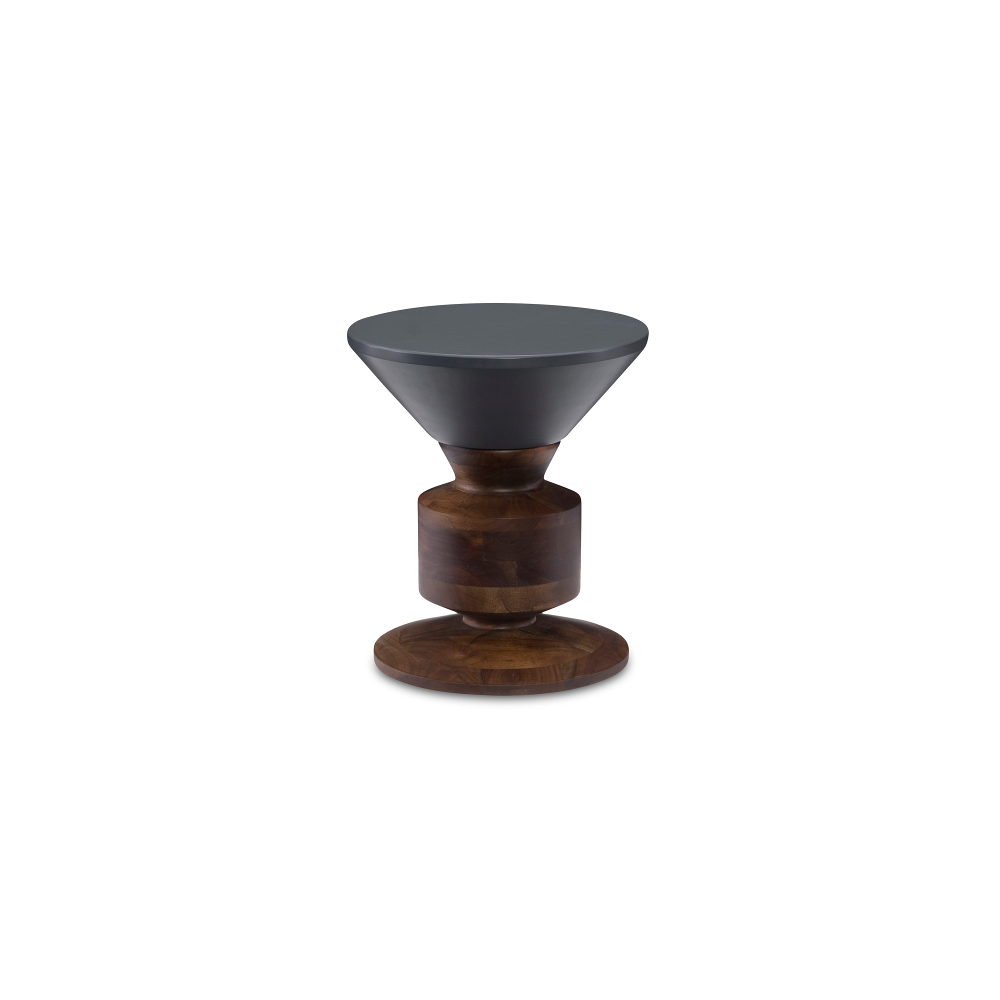 Moe's Home Collection Hippo Grey Stool - Image 1