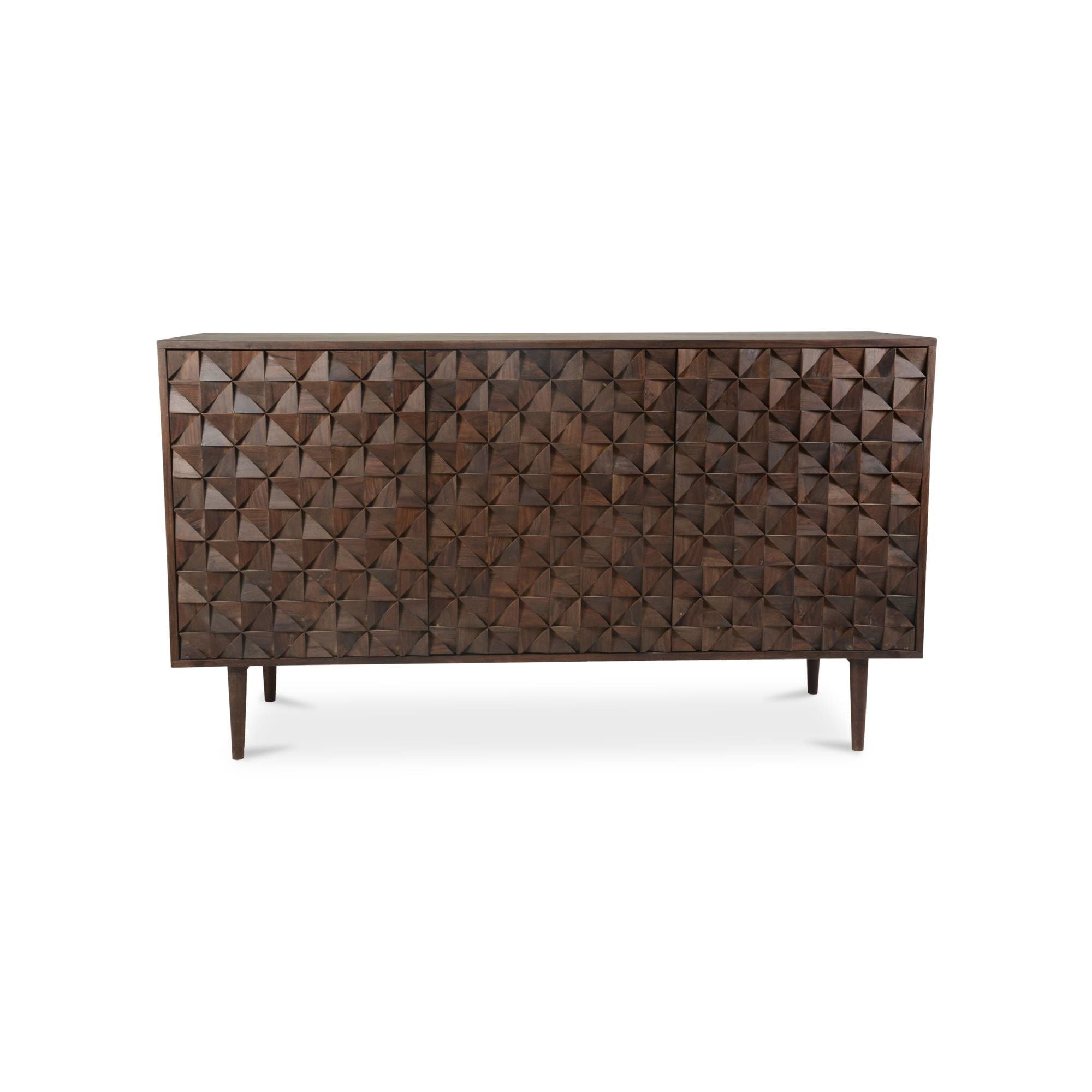 Moe’s Home Collection Pablo Dark Brown 3 Door Sideboard