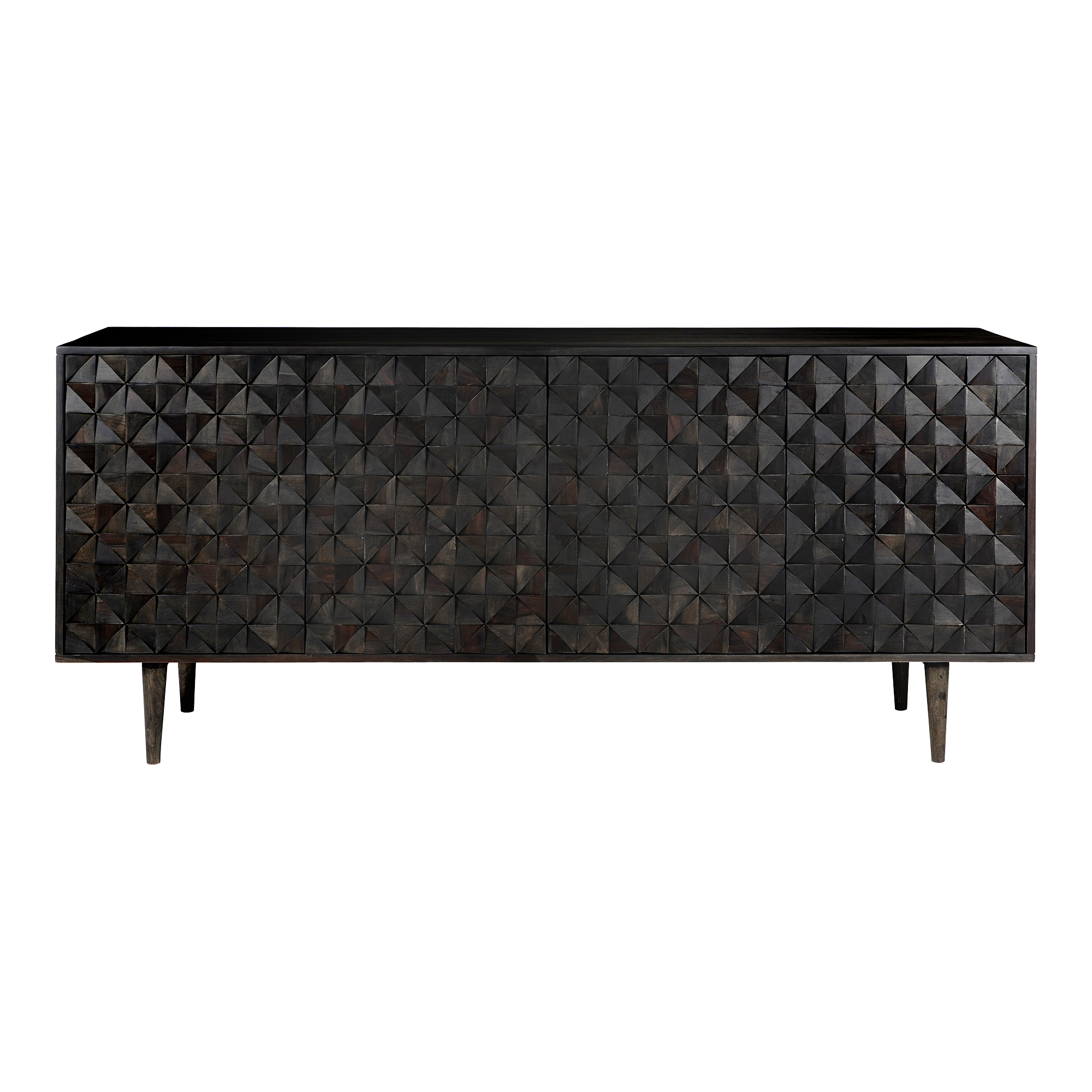 Moe’s Home Collection Pablo 4 Door Black Sideboard Black
