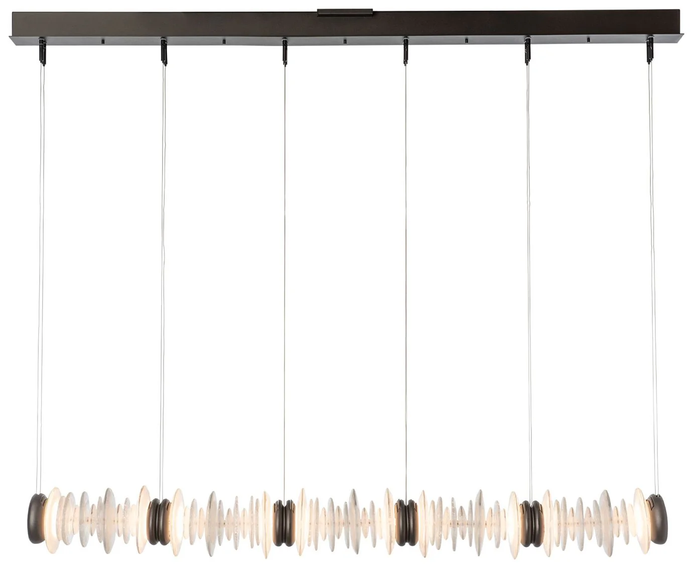 Cairn 56.4" Wide Oil Rubbed Bronze Linear LED Pendant - Image 1