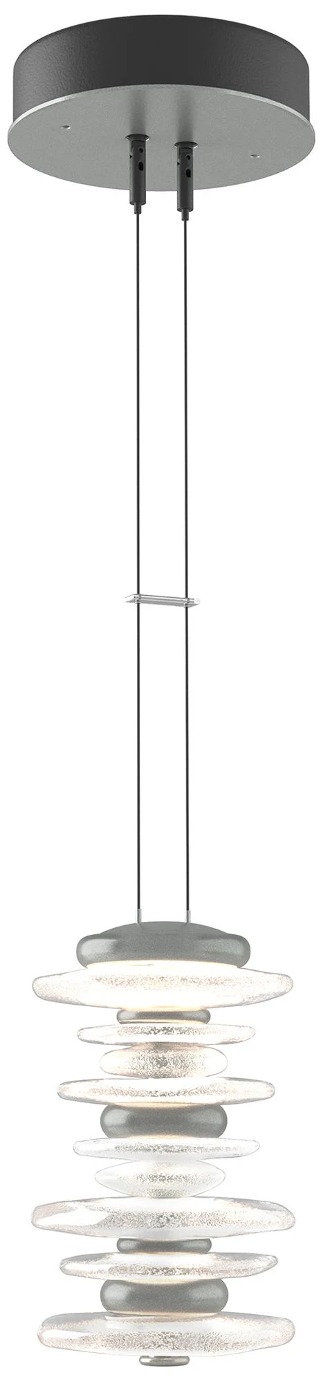 Cairn Large Mini Pendant - Vintage Platinum Finish - Standard Height - Image 1