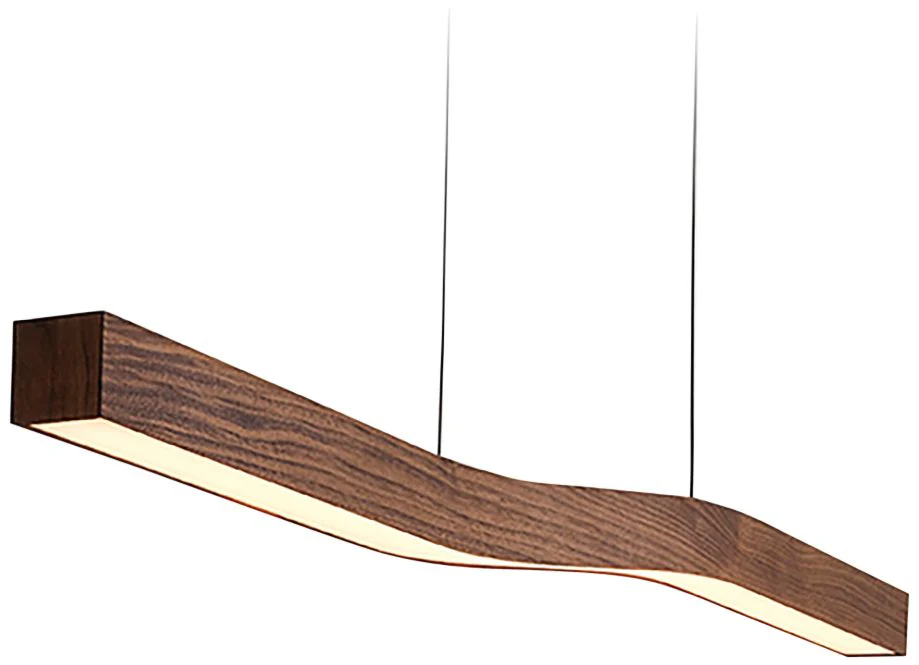 Camur 60" Wide Frost Accented Walnut 2700K P2 LED Linear Pendant - Image 3