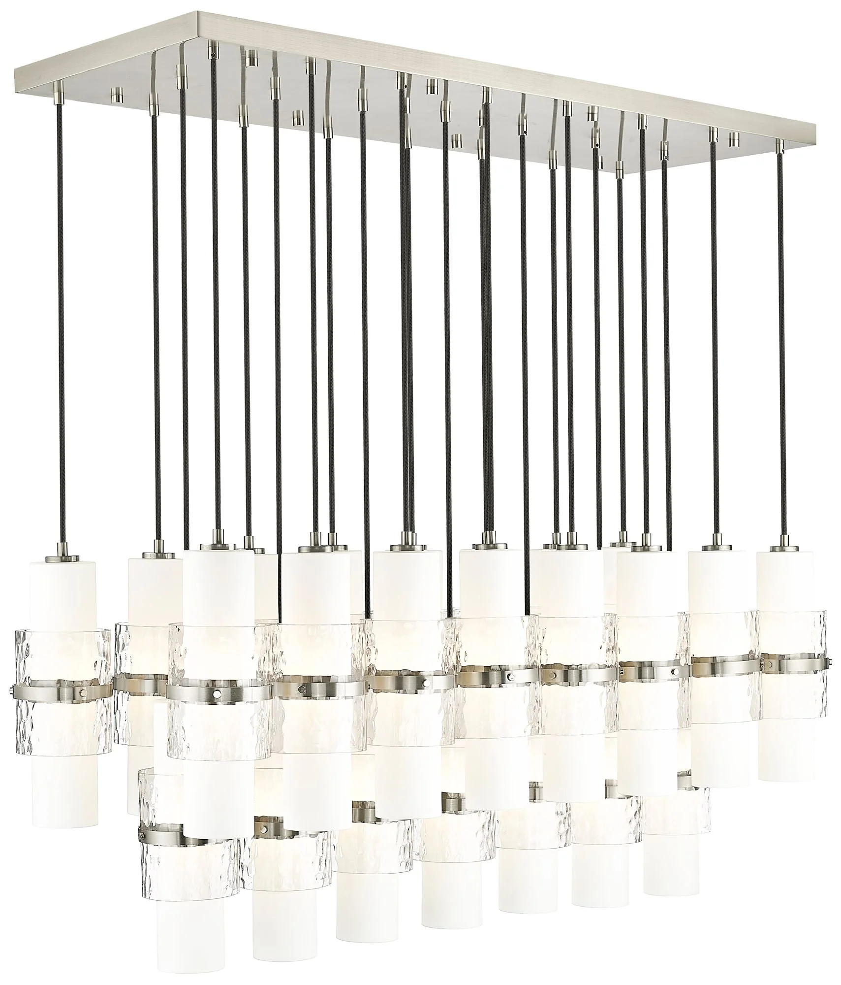 Cayden by Z-Lite Brushed Nickel 23 Light Linear Chandelier - Image 1