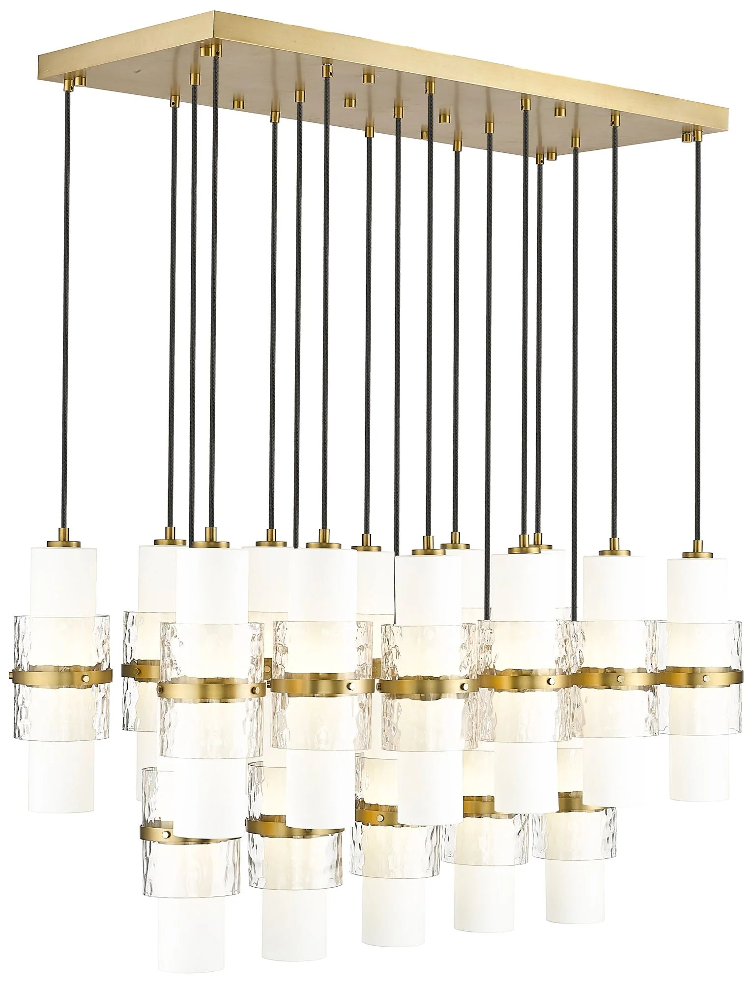 Cayden by Z-Lite Modern Gold 17 Light Linear Chandelier - Image 1