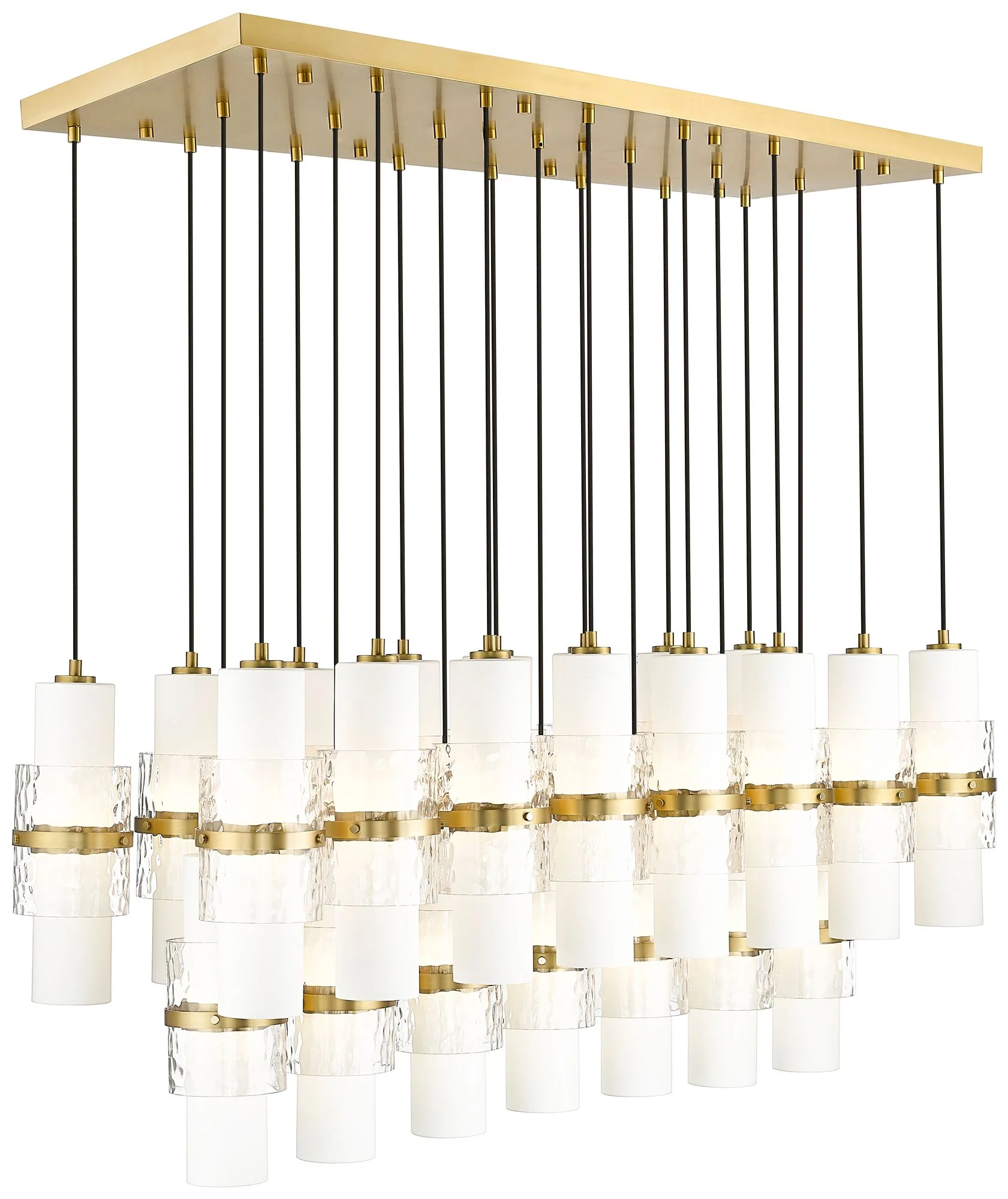 Cayden by Z-Lite Modern Gold 23 Light Linear Chandelier - Image 1