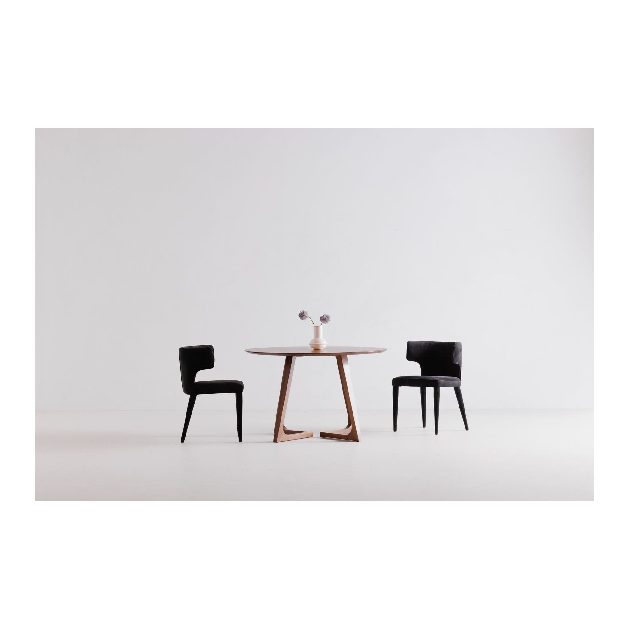 Moe's Home Godenza Round Dining Table Walnut - Image 2
