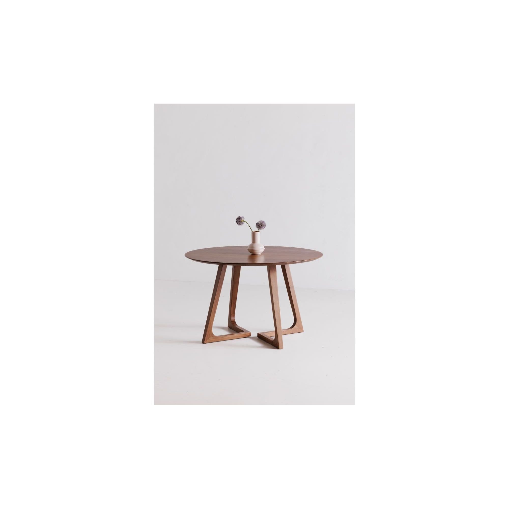 Moe's Home Godenza Round Dining Table Walnut - Image 3