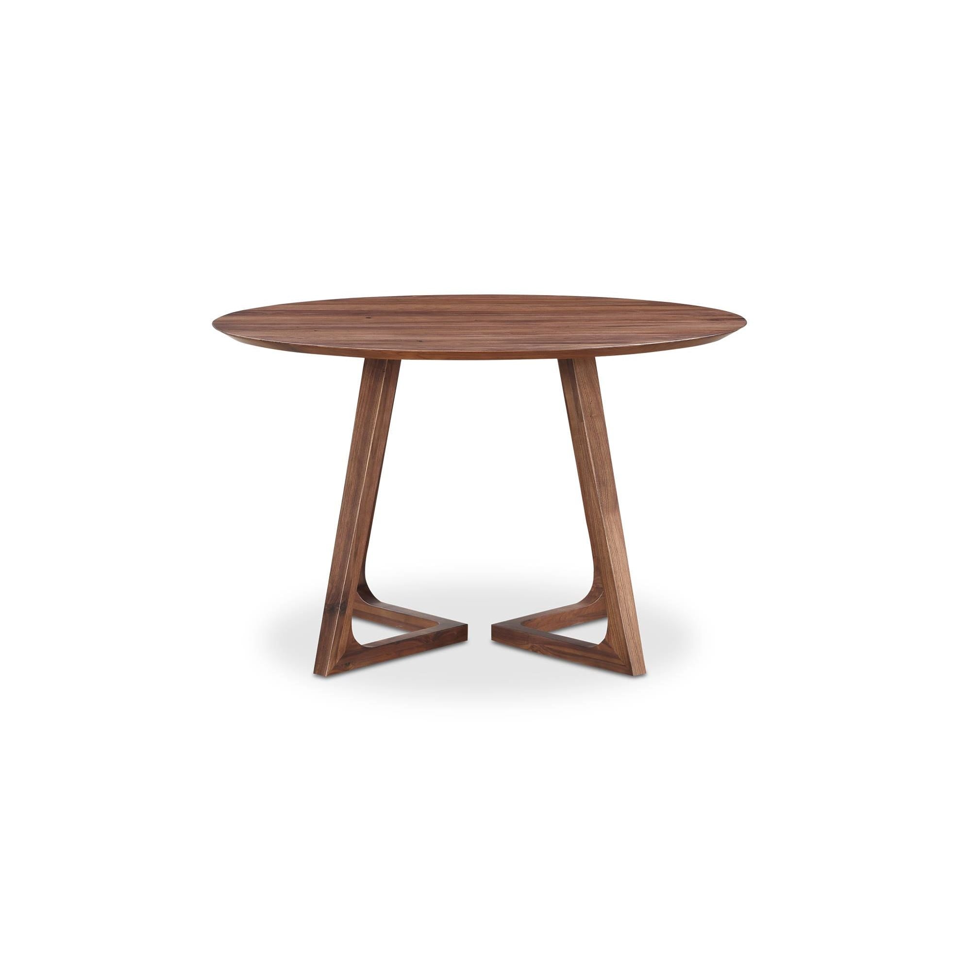 Moe's Home Godenza Round Dining Table Walnut - Image 1