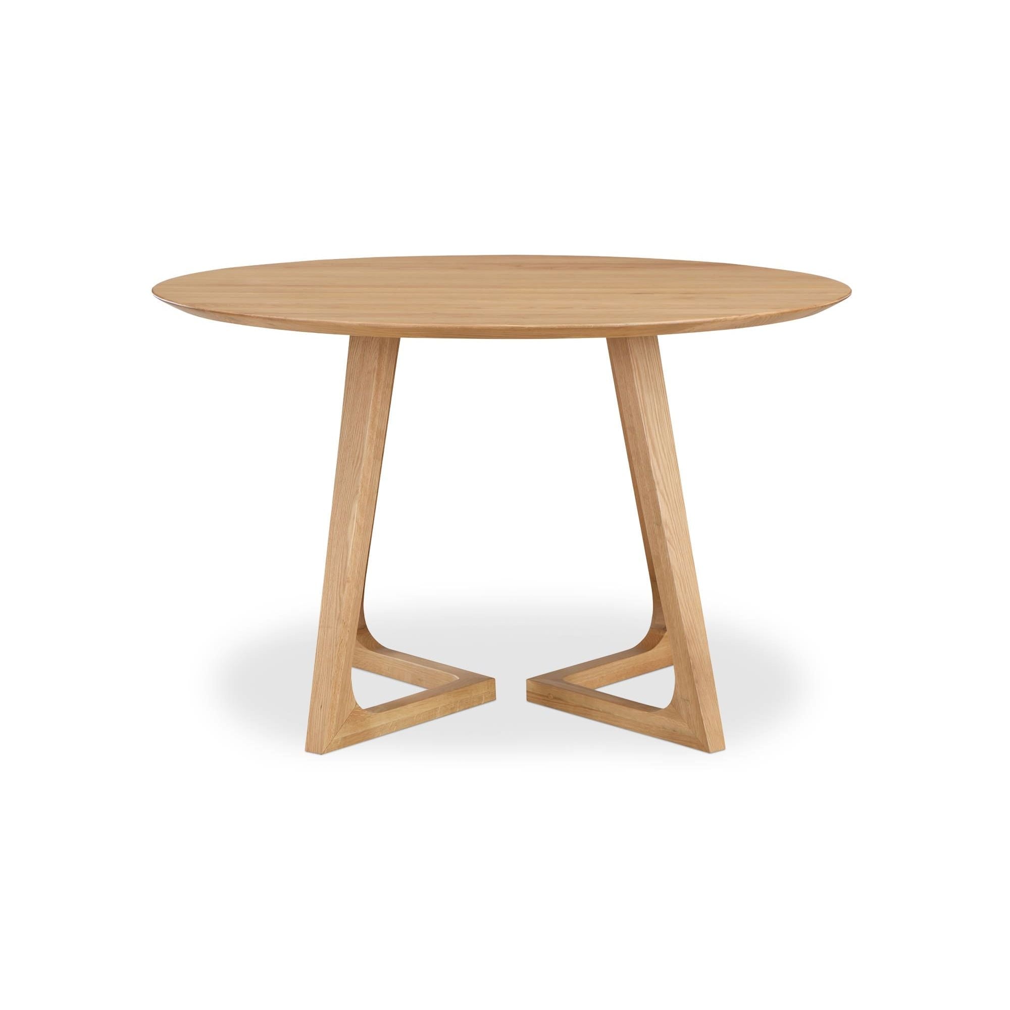 Moe's Home Godenza Round Dining Table Natural Oak - Image 1